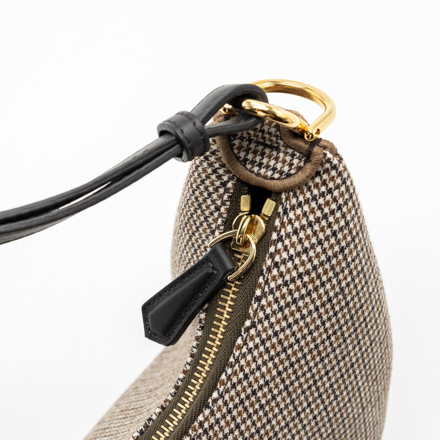 Fendi small fendigraphy bag fabric/ leather Beige/ multicolour GHW