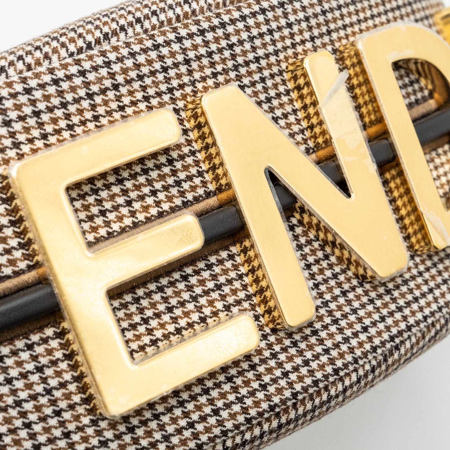 Fendi small fendigraphy bag fabric/ leather Beige/ multicolour GHW