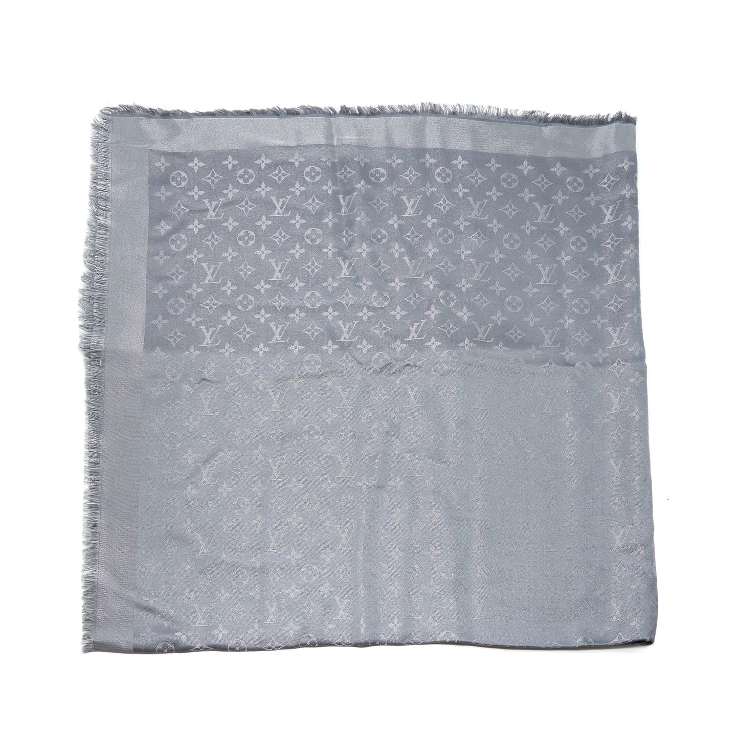 Louis Vuitton shine Scarves Grey Monogram