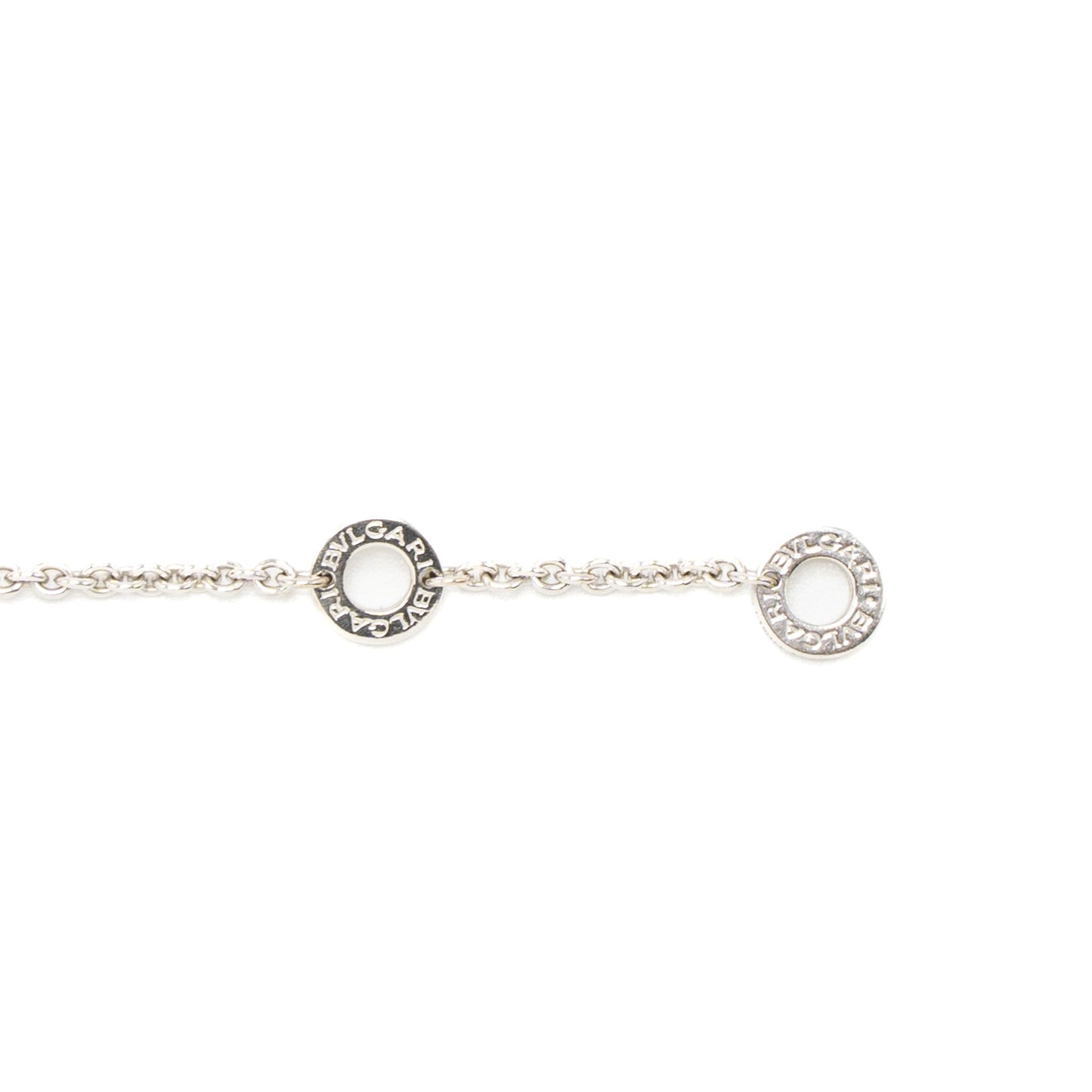 Bvlgari Size S/M Inner Locking Ring Bracelet White Gold