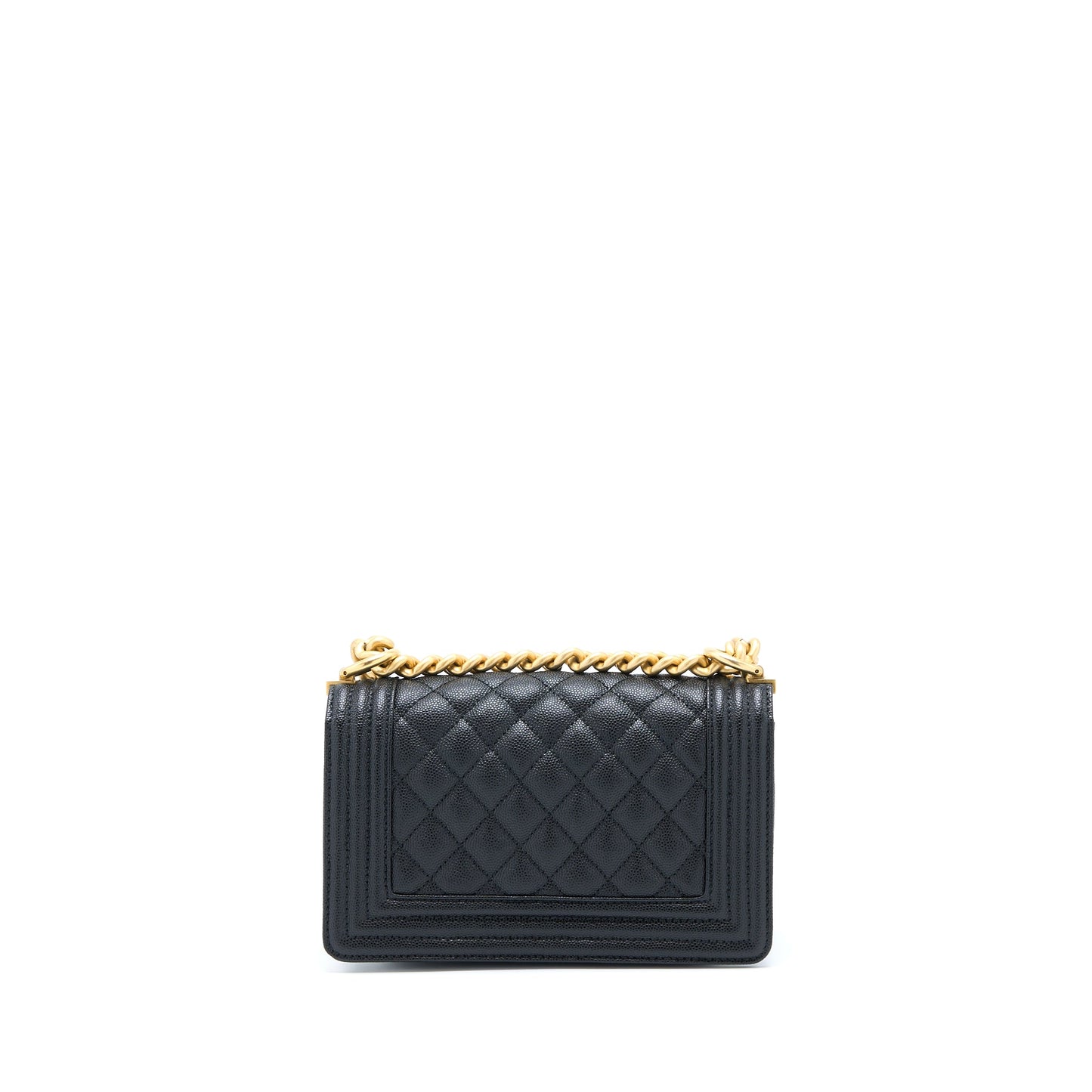 Chanel Small Boy Bag Caviar Black GHW