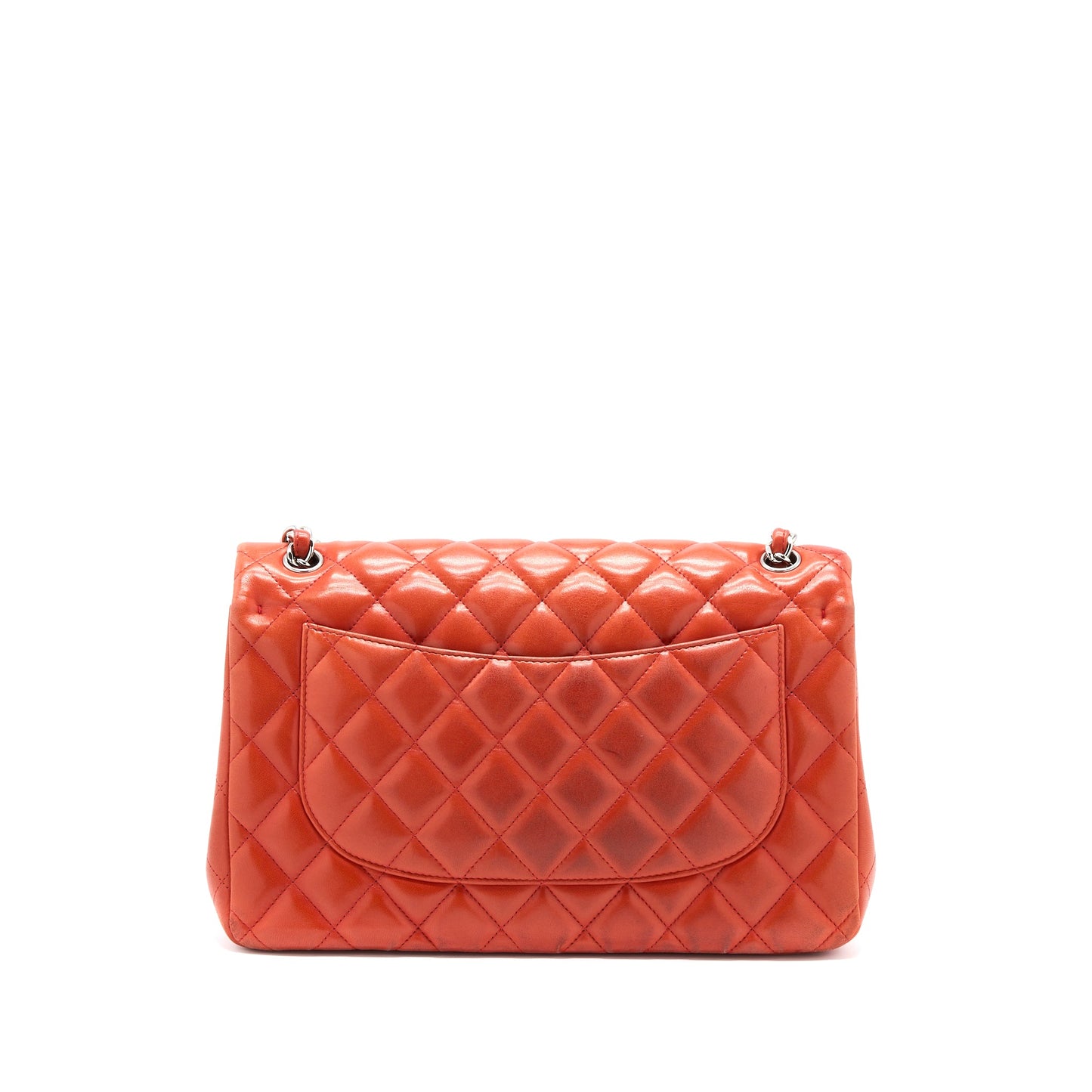 Chanel Jumbo Classic Double Flap Bag Lambskin Coral SHW