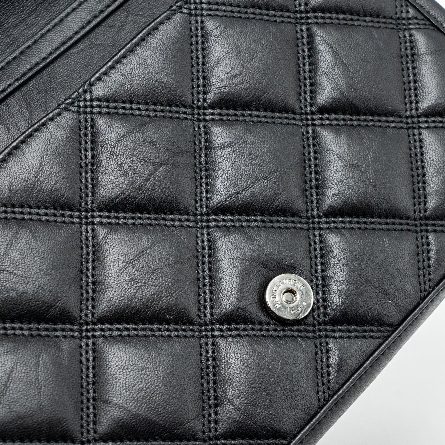 Saint Laurent/YSL Becky Chain Bag Quilted Lambskin Black SHW