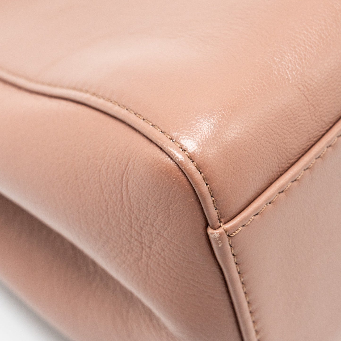 Fendi mini Peekaboo Bag Lambskin Dark Pink SHW