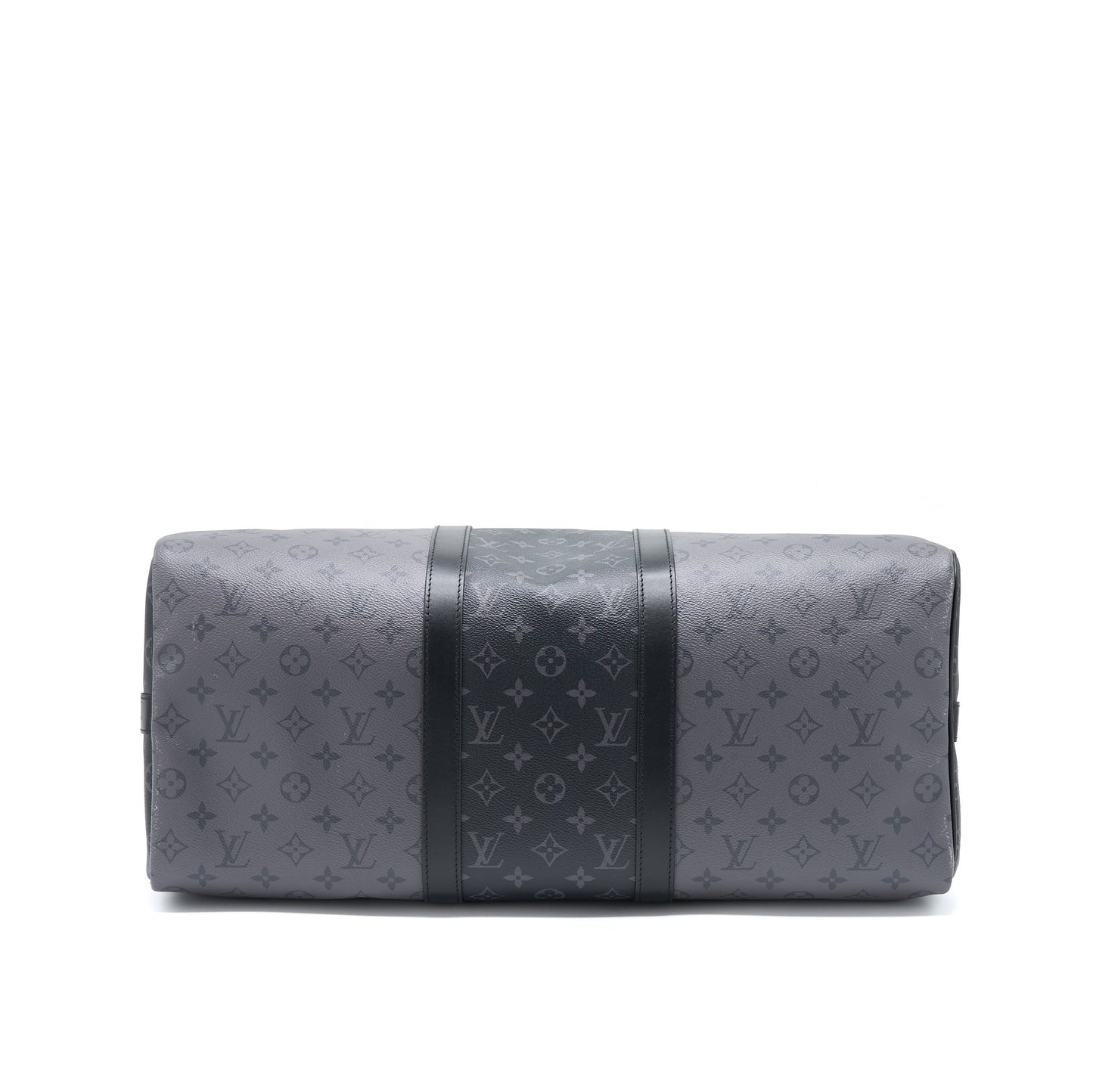 Louis Vuitton Keepall Bandouliere 50 Monogram Eclipse Canvas Black/Grey Black Hardware (New Version)