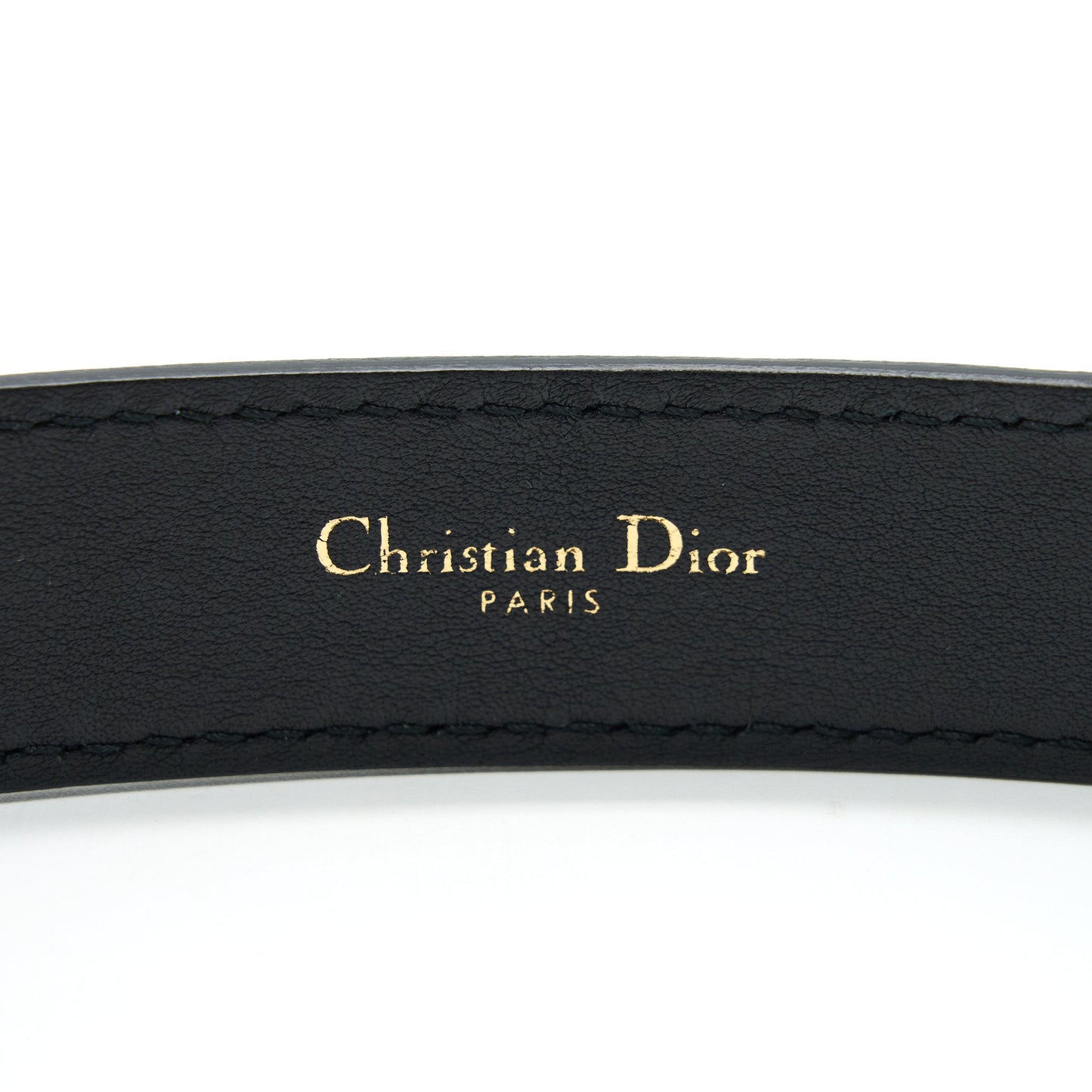 Luxury Dior size 70 D-fence Belt Black Smooth Calfskin 30mm