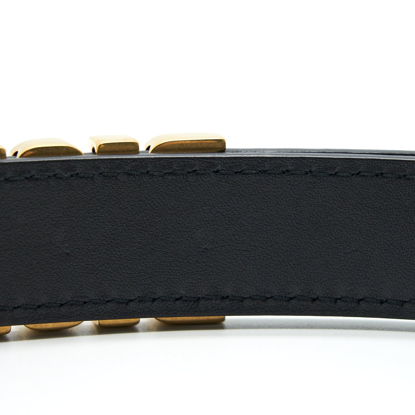 Luxury Dior size 70 D-fence Belt Black Smooth Calfskin 30mm