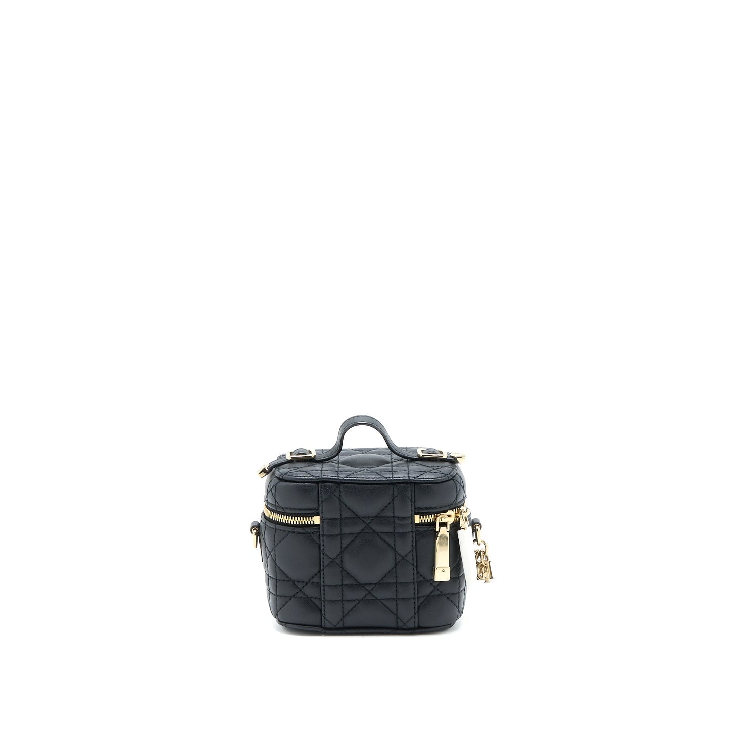Luxury Dior Micro Lady Luxury Dior Vanity Case Lambskin Black LGHW