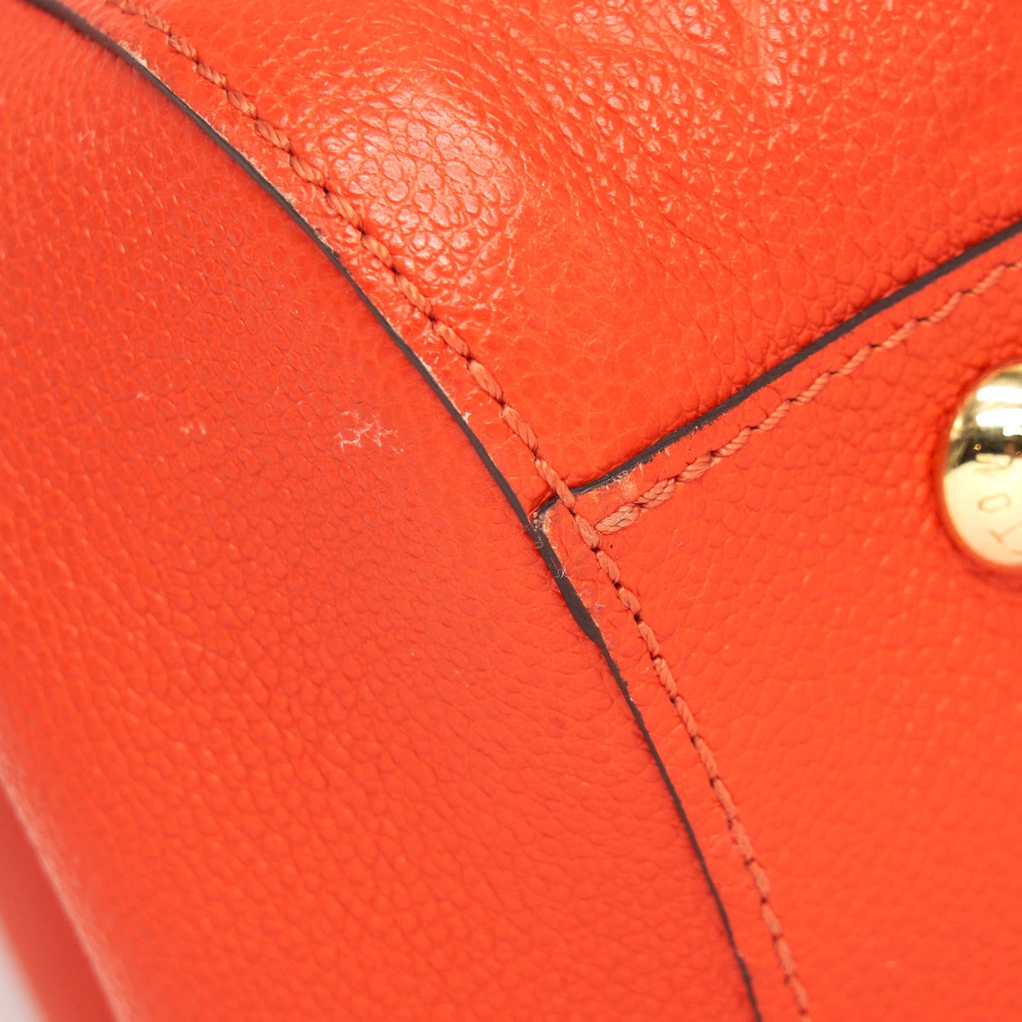Louis Vuitton Montaigne MM Orange Monogram Empreinte Year 2015