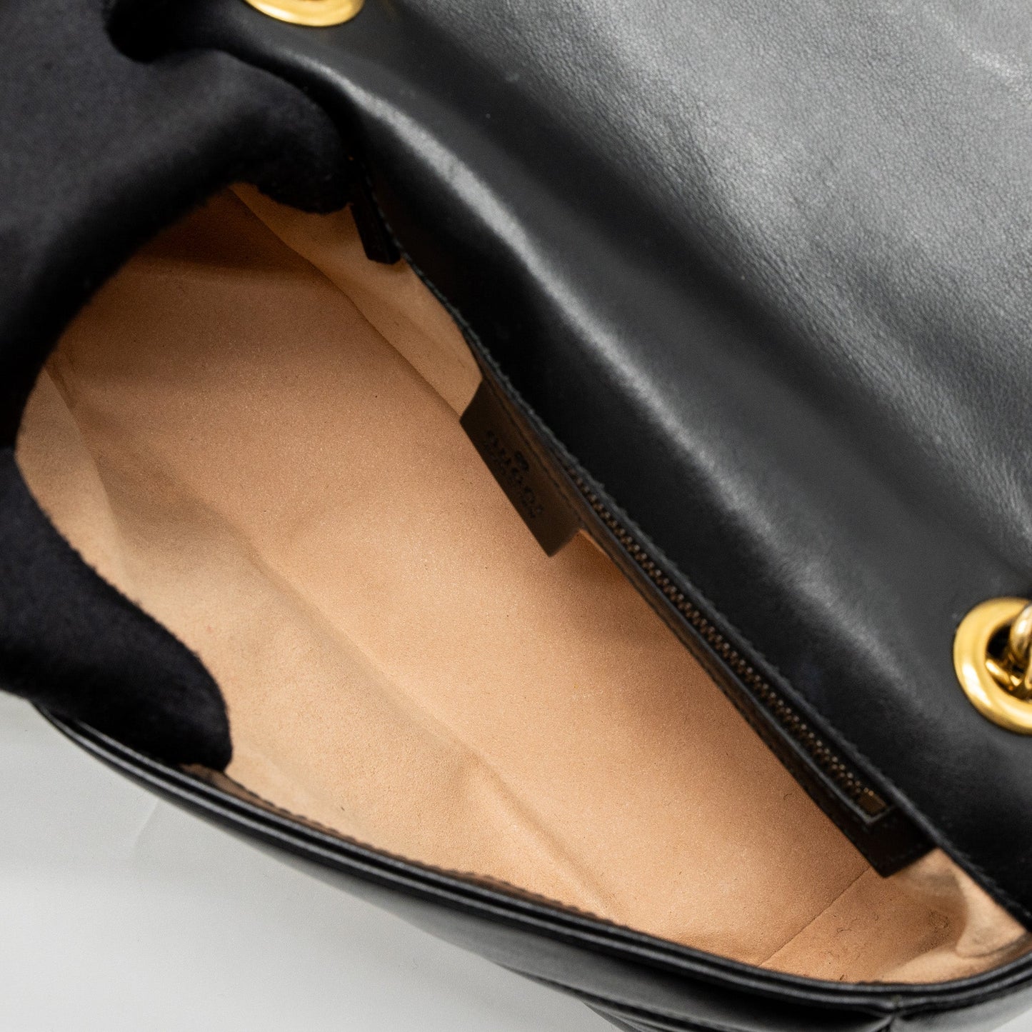 Gucci Small GG Marmont Bag Calfskin Black GHW