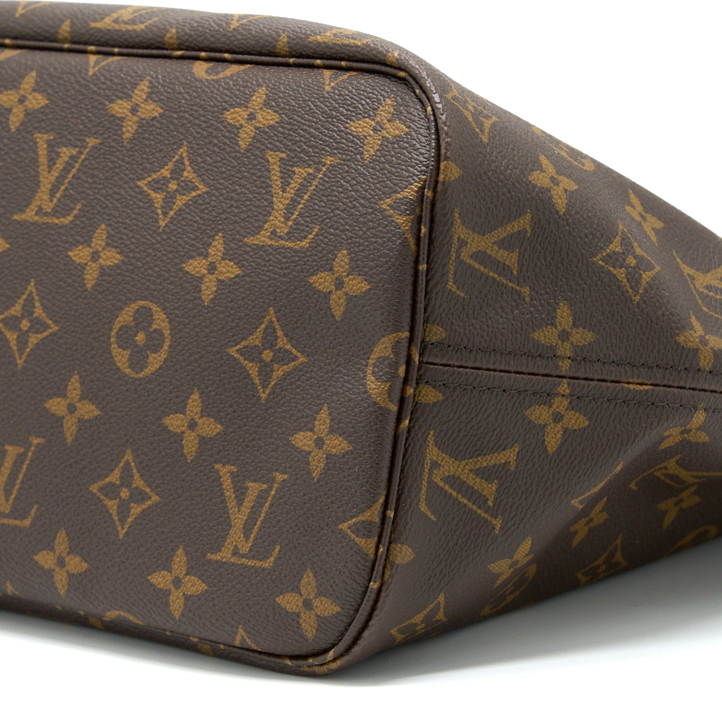 Louis Vuitton Neverfull MM Monogram Canvas Beige GHW (New Version)