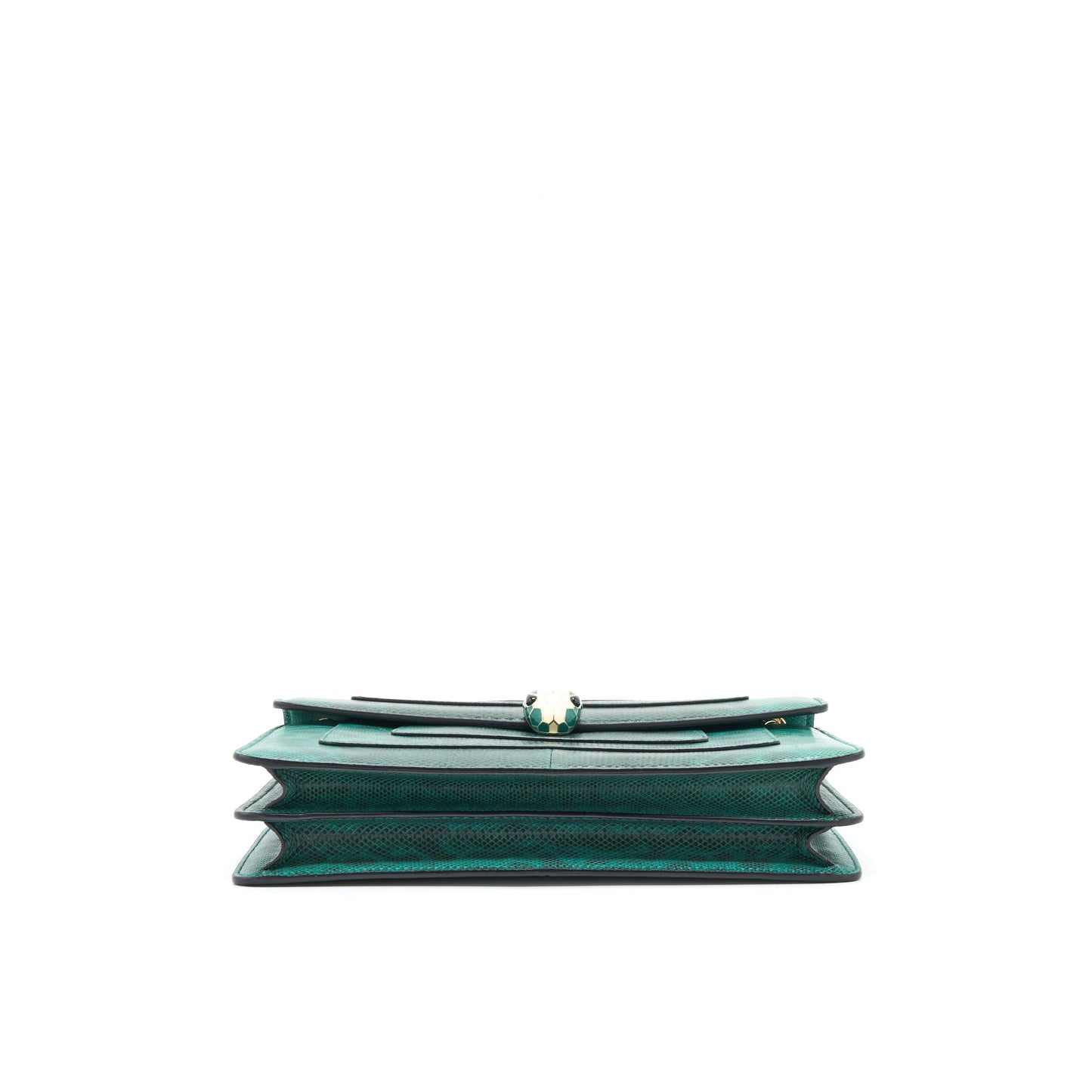 Bvlgari Serpenti Forever Shoulder Bag Forest Emerald green shiny karung skin