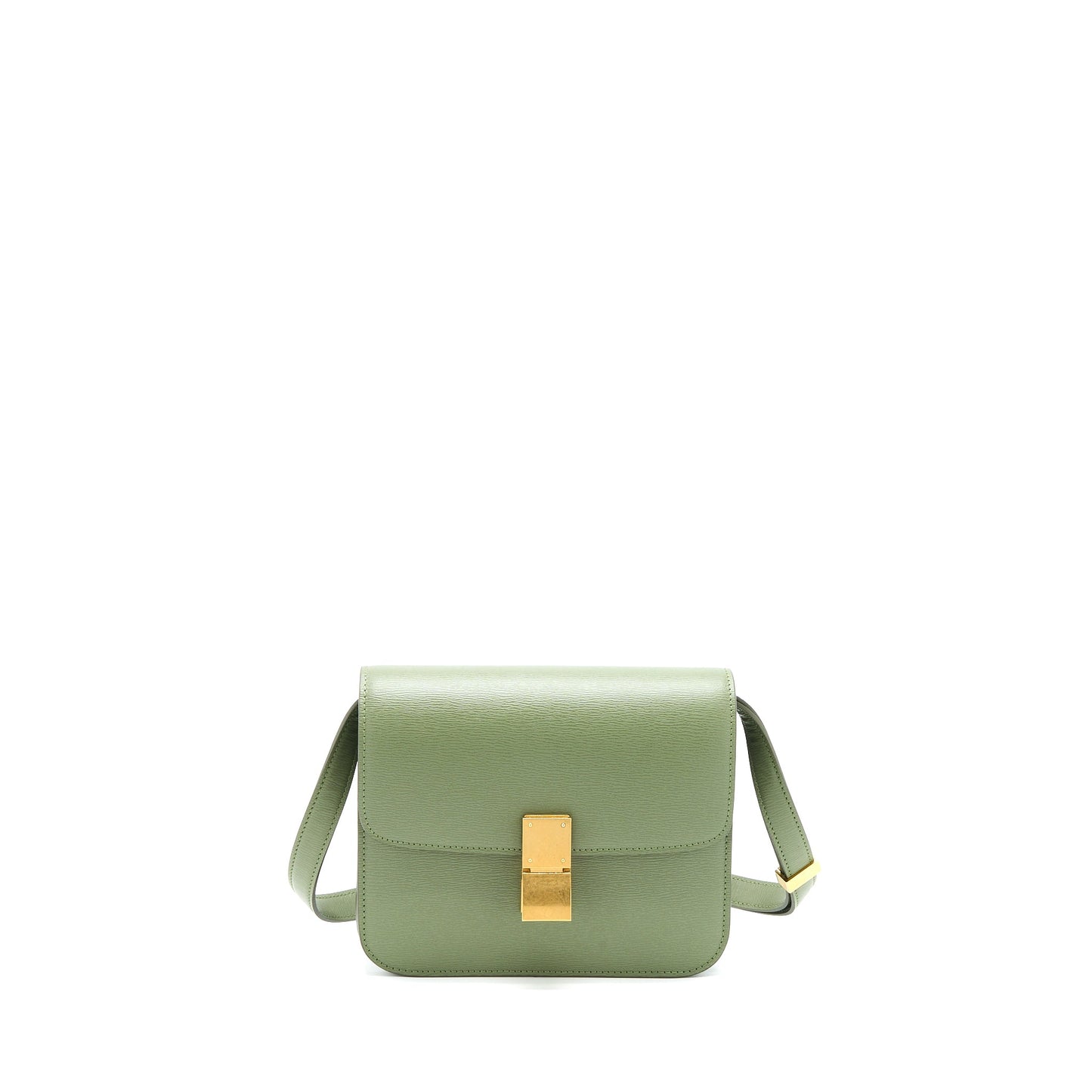 Celine Teen Box Calfskin Green GHW