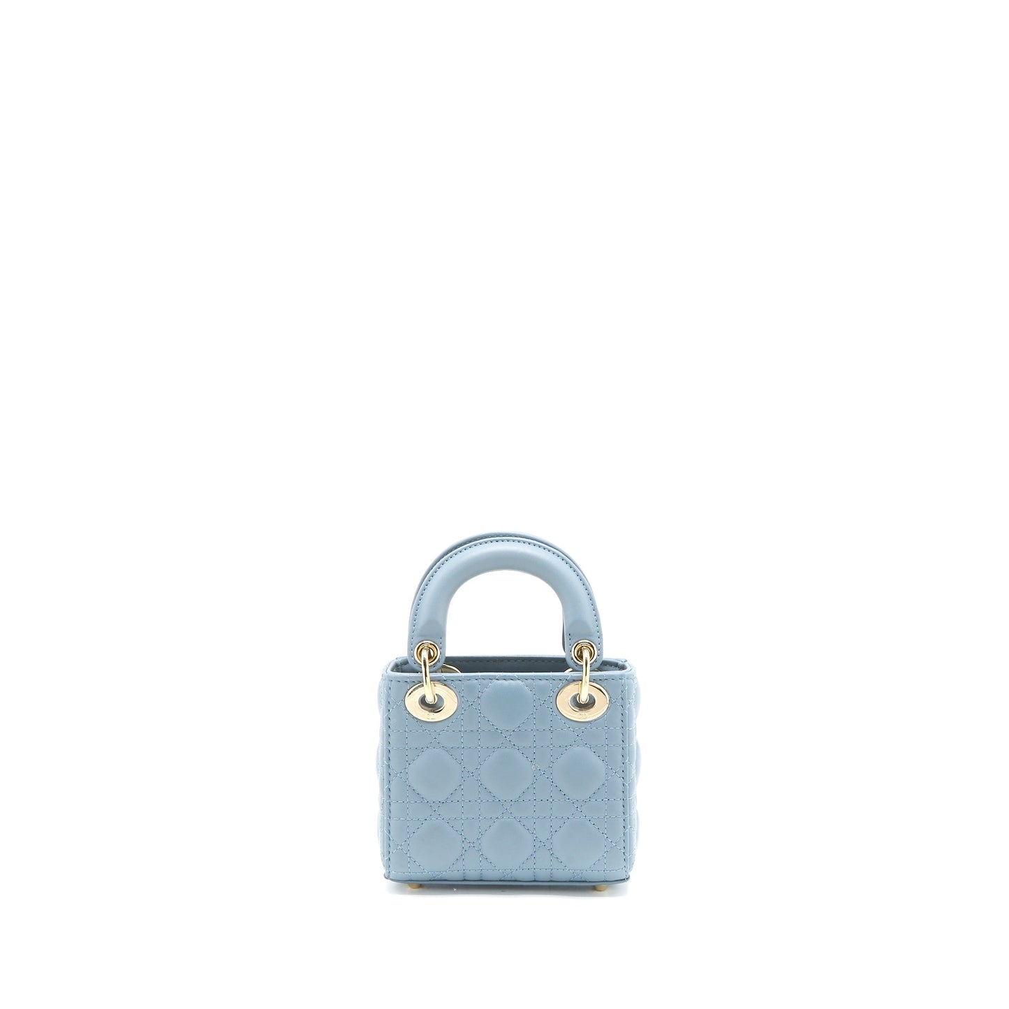 Luxury Dior Micro Lady Luxury Dior Bag Cannage Lambskin Cloud Blue LGHW