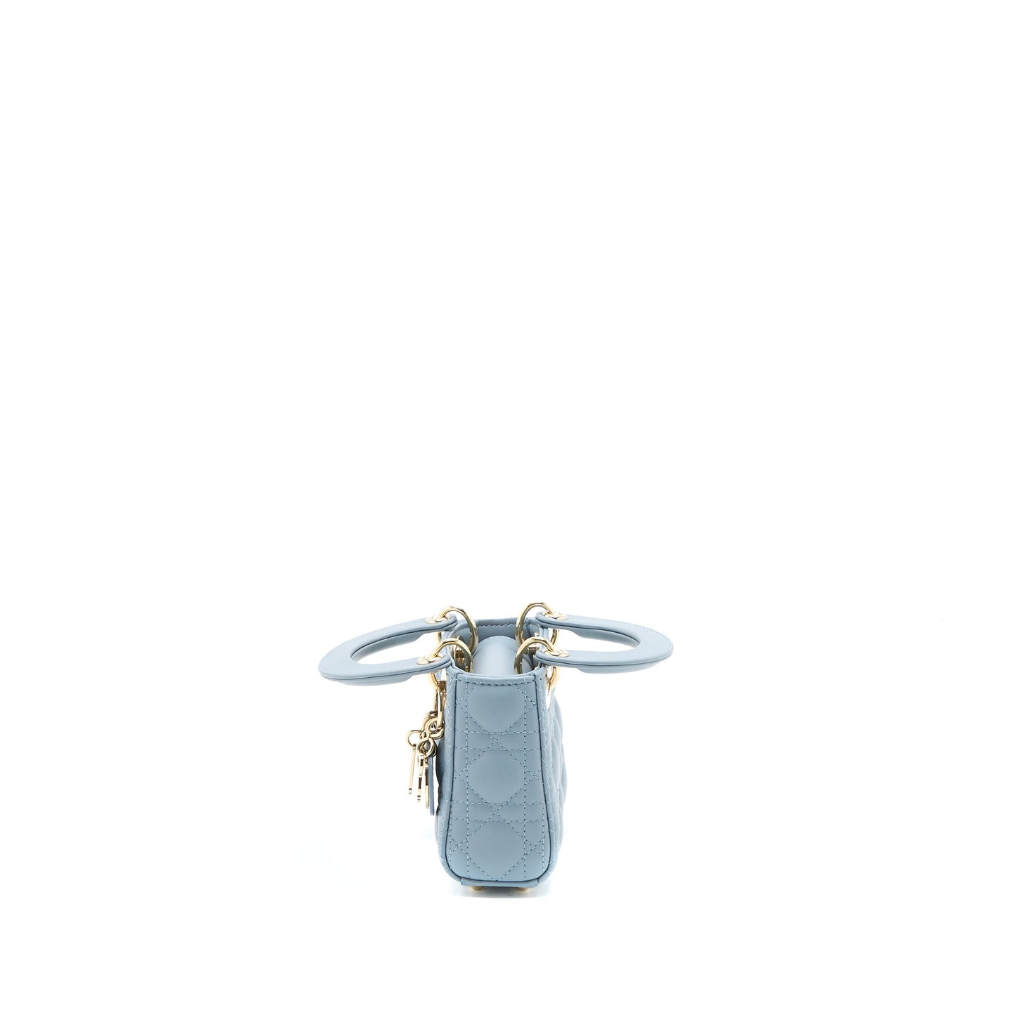 Luxury Dior Micro Lady Luxury Dior Bag Cannage Lambskin Cloud Blue LGHW