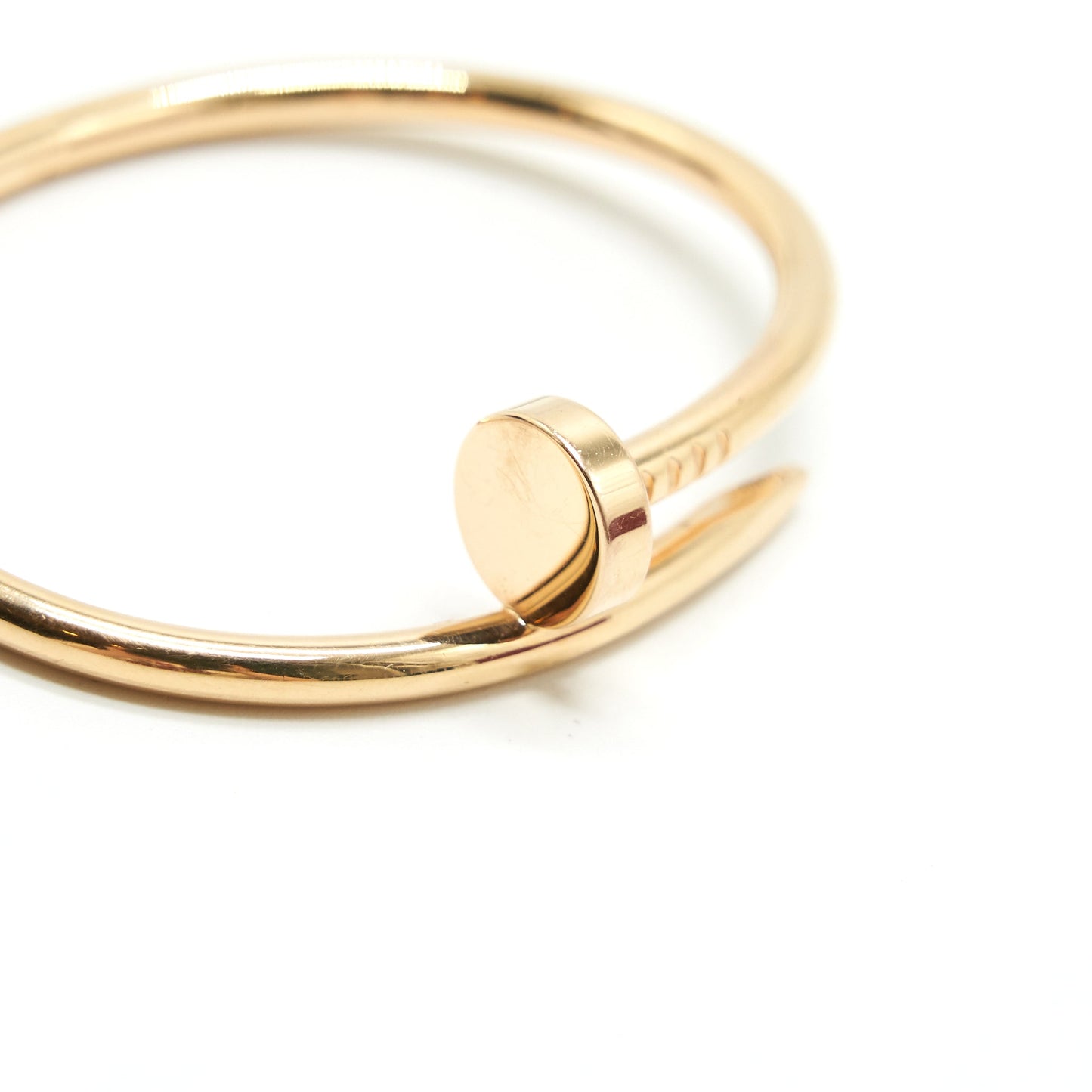 CARTIER Size 15 Juste Un Clou 18k Rose Gold Bracelet