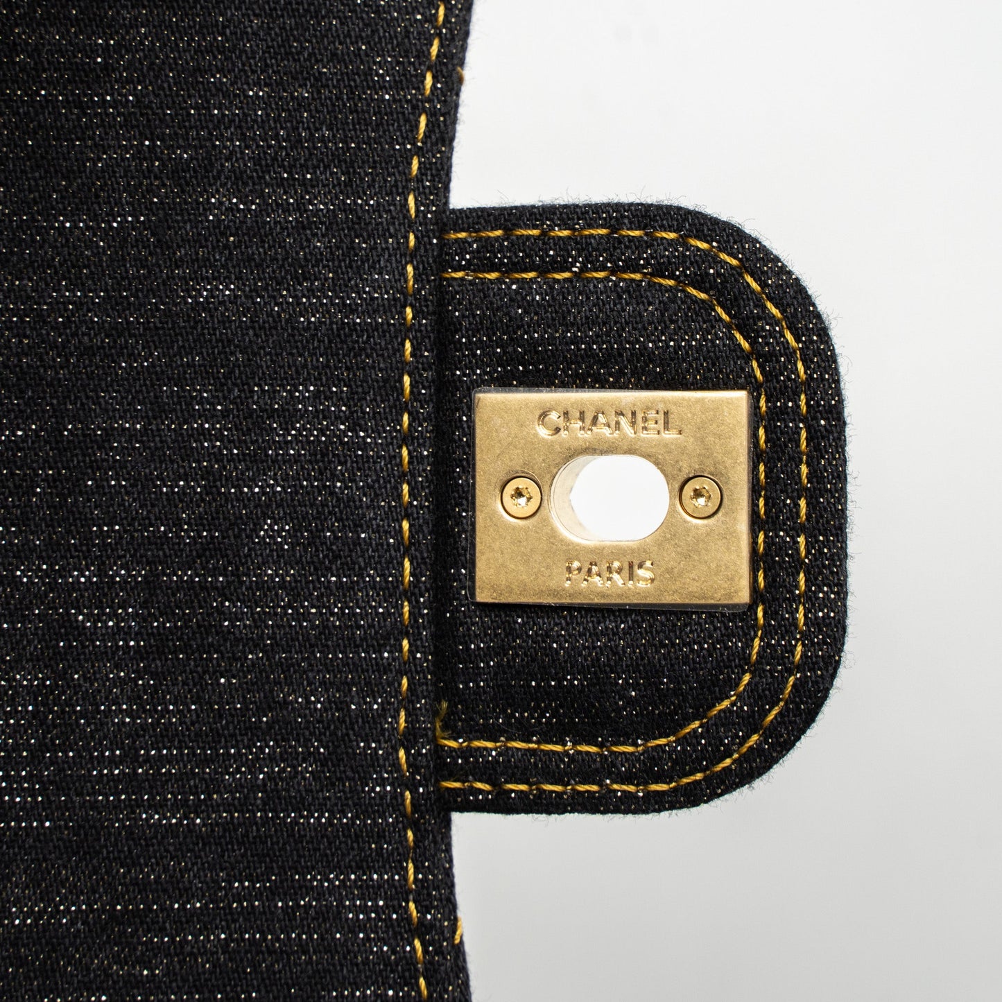 Chanel 23S Flap Bag Denim Dark Blue Brushed GHW (Microchip)