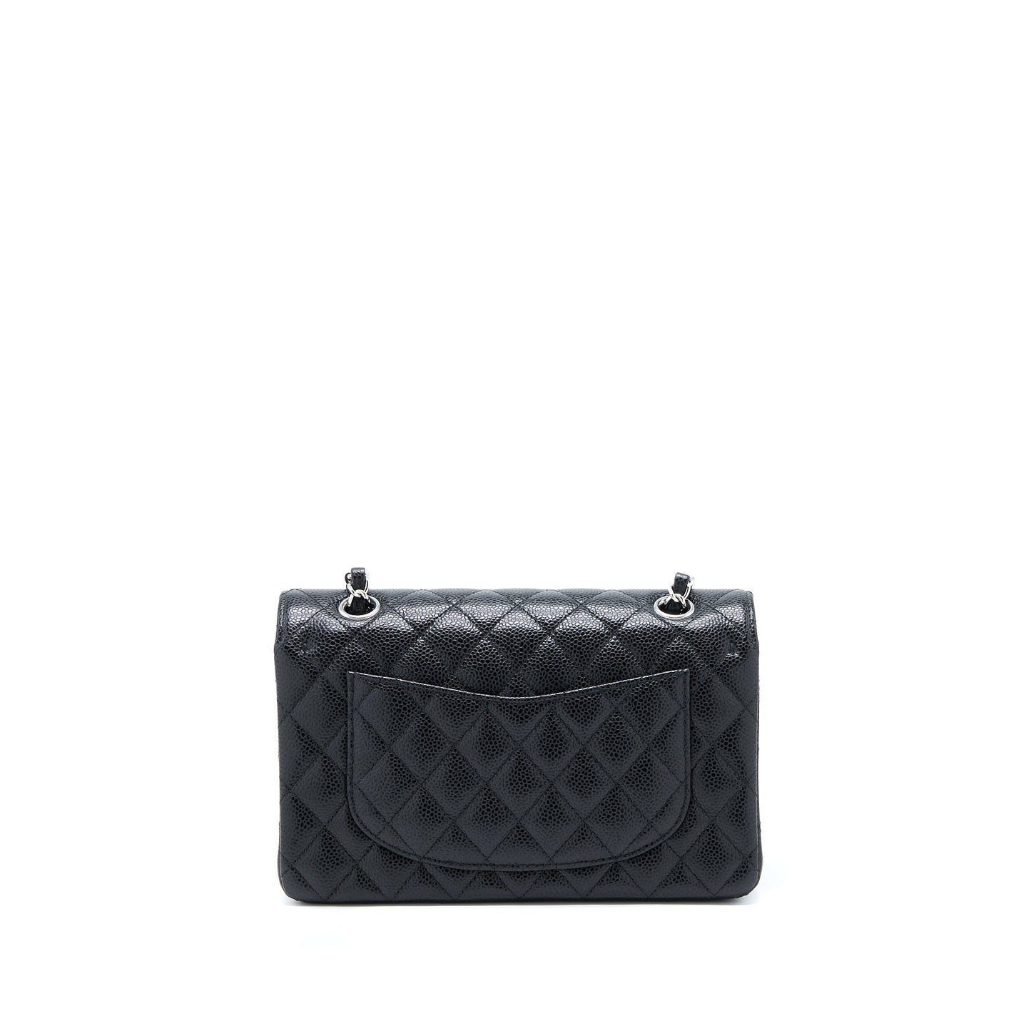 Chanel Small Classic Double Flap Bag Caviar Black SHW(Microchip)