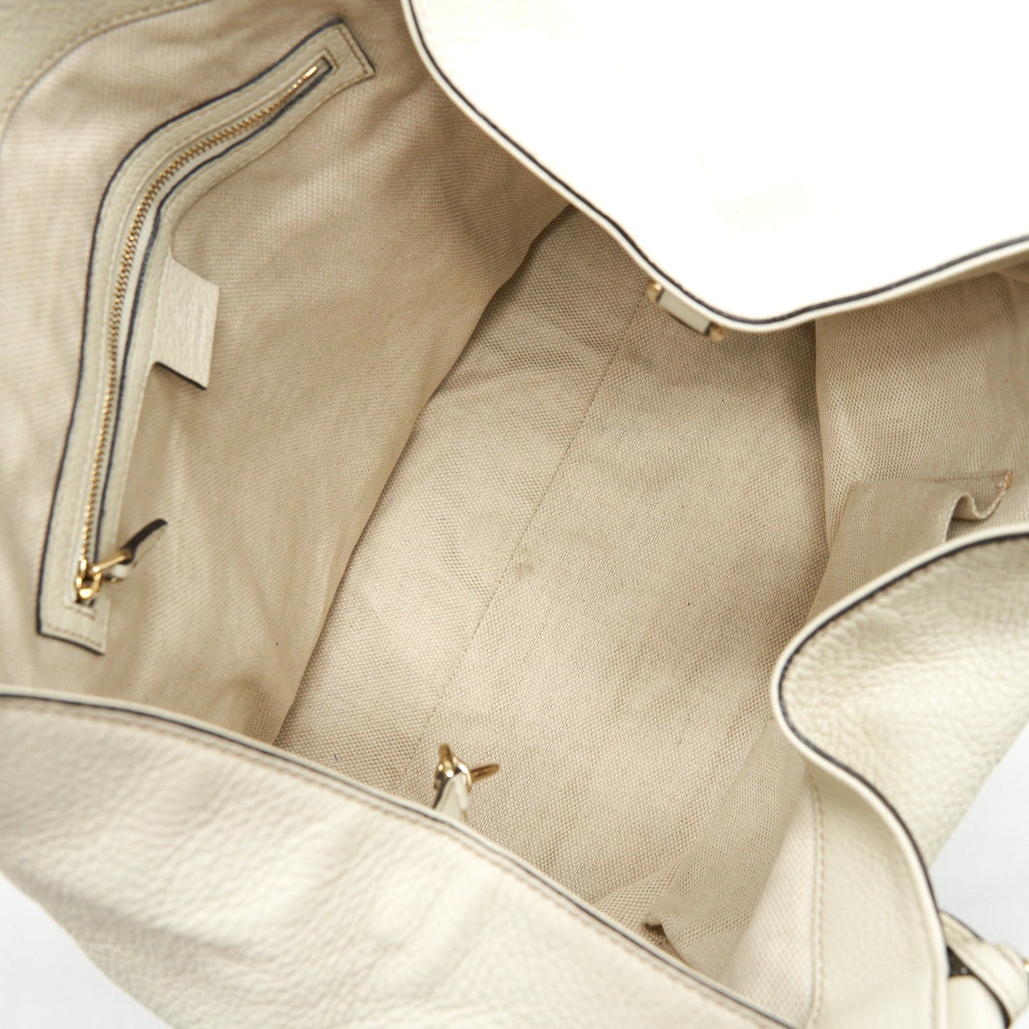 Gucci GG Disco Tote Bag White GHW