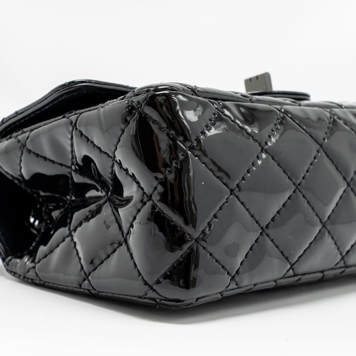 Chanel Mini 2.55 Reissue Patent SO Black