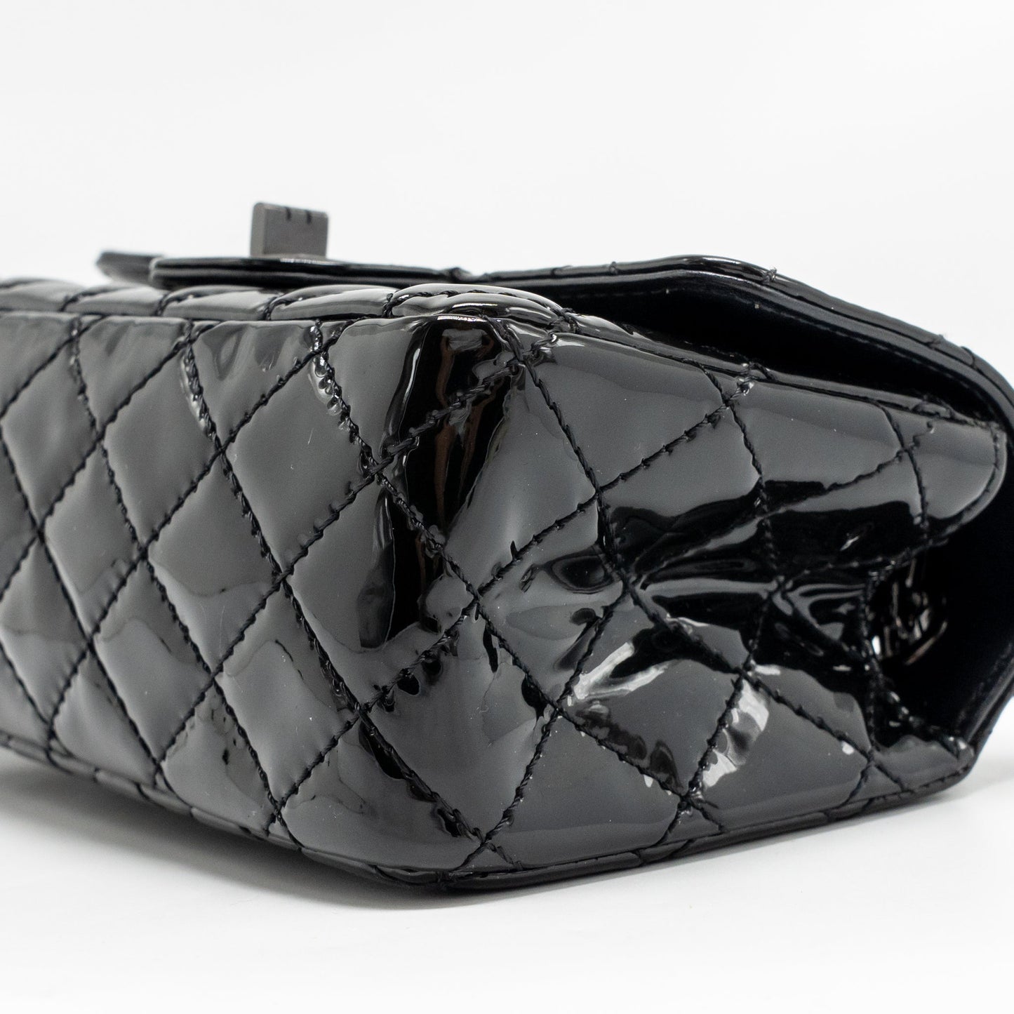 Chanel Mini 2.55 Reissue Patent SO Black