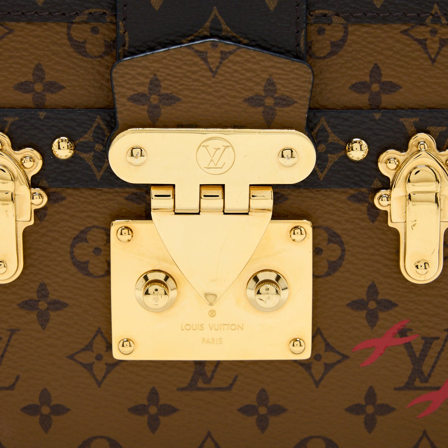 Louis Vuitton Petit Malle Monogram Reverse Canvas GHW