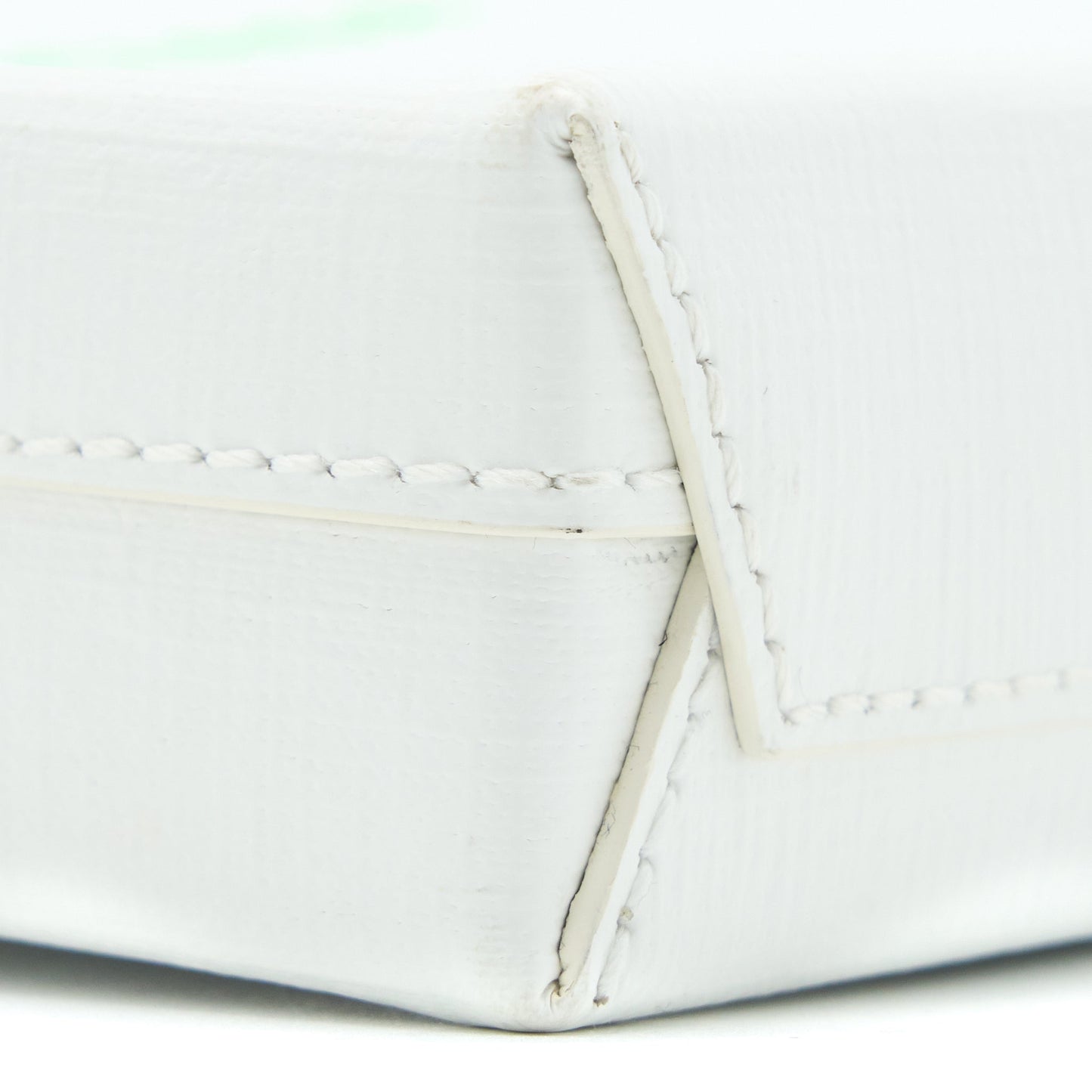 Balenciaga Mini Shopping Phone Pouch Calfskin White/Multicolour SHW