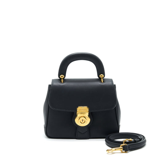 BURBERRY Small DK88 Top Handle Bag Black