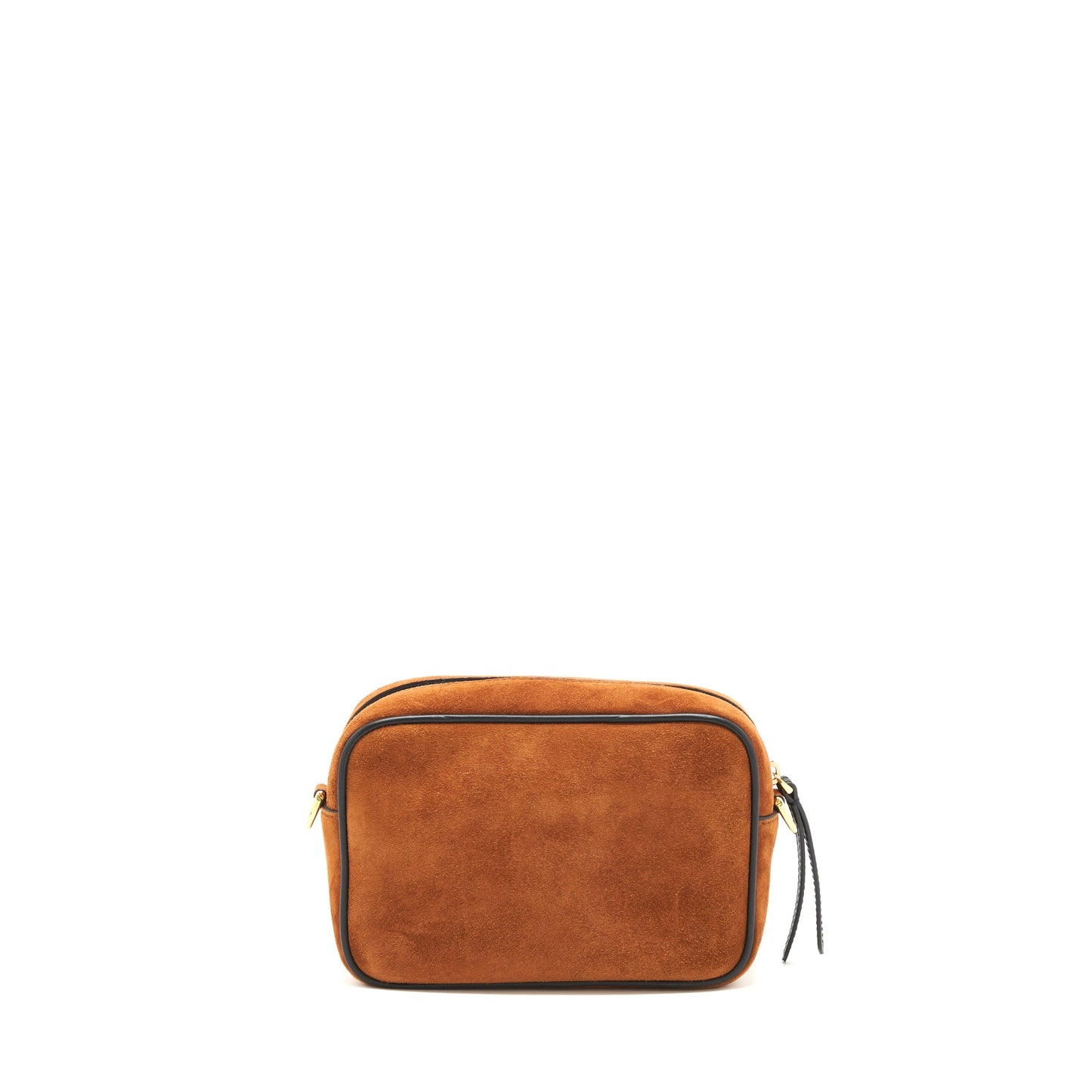 Fendi Camera Crossbody Bag suede leather brown/ black GHW