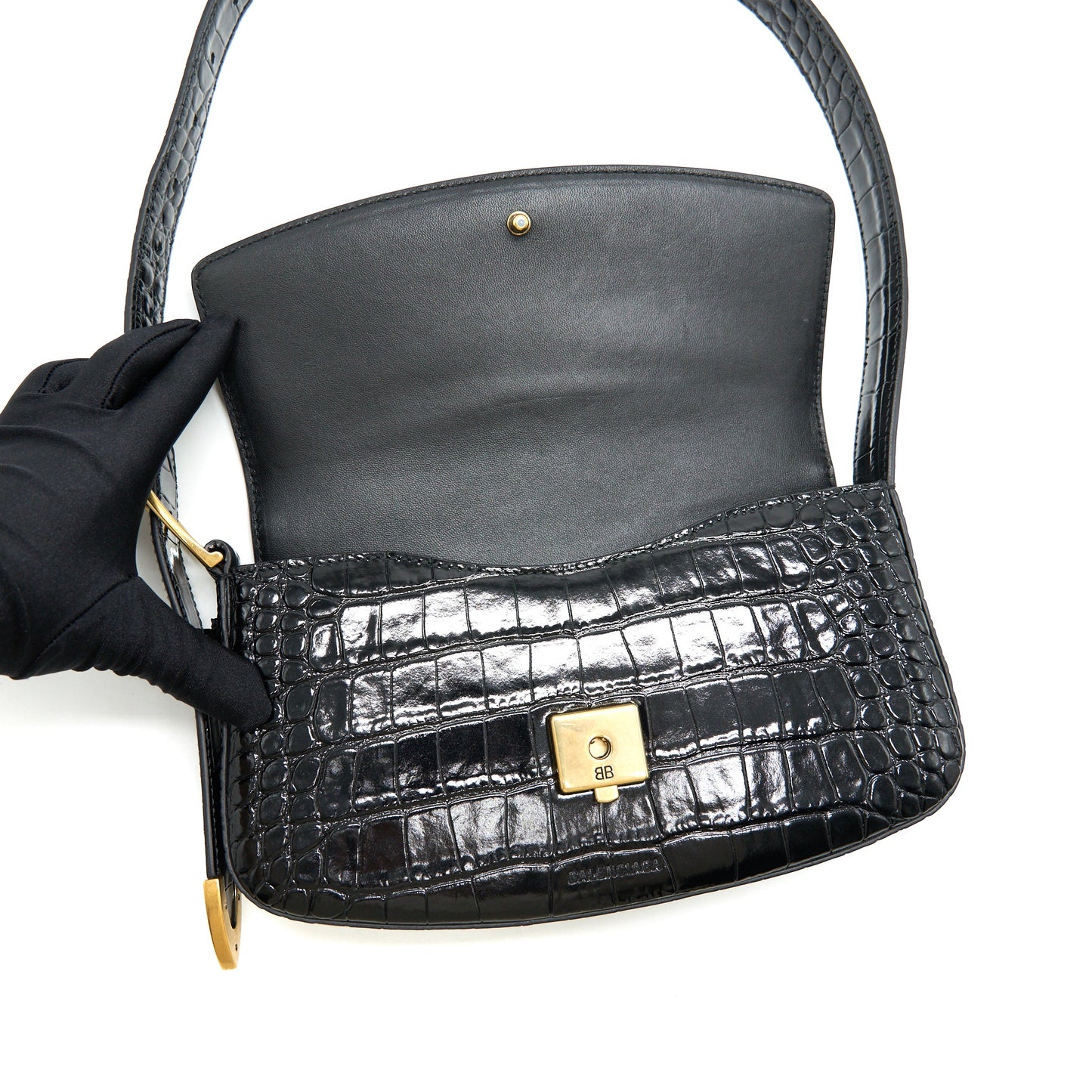 Balenciaga Ghost Sling Bag black GHw