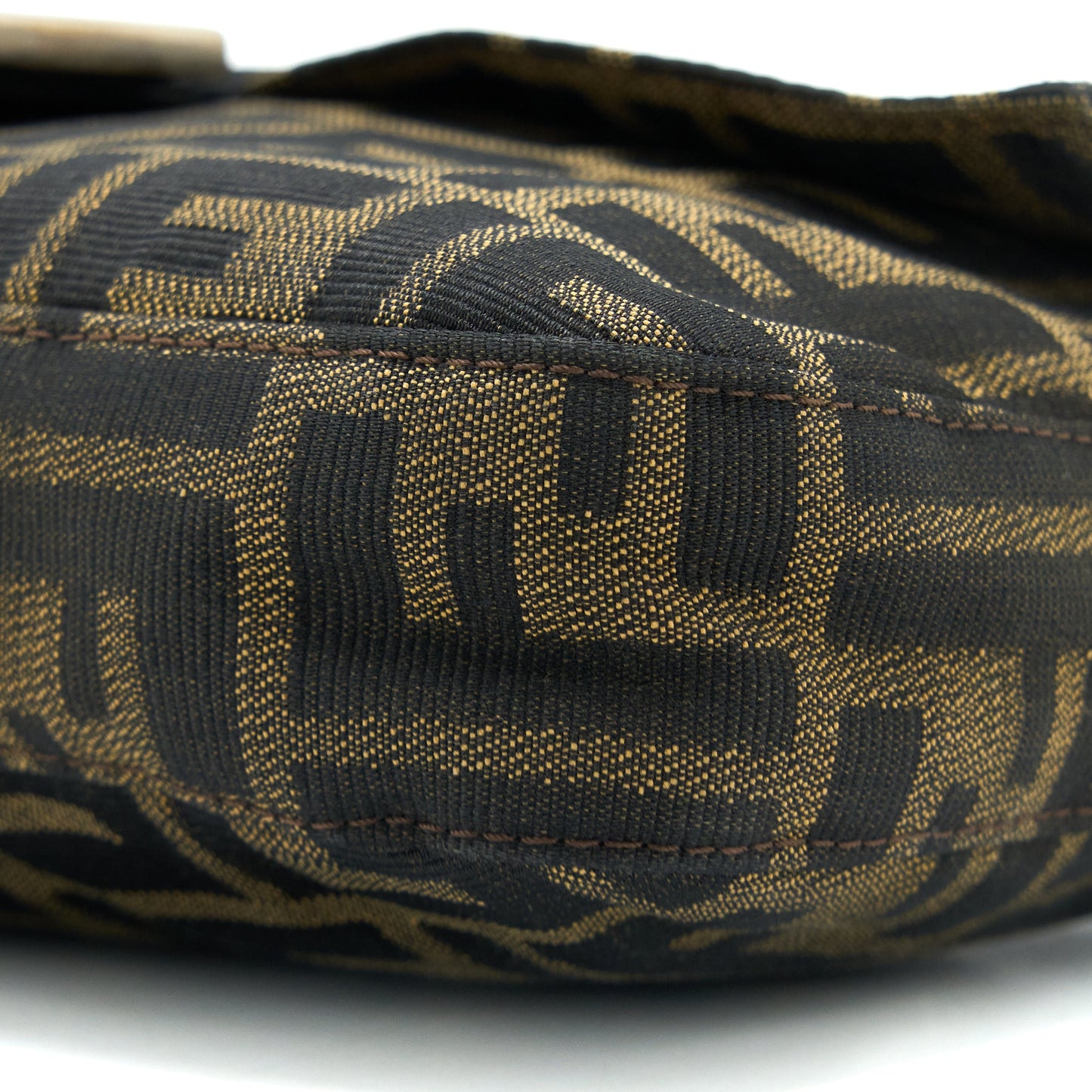 Fendi Vintage Baguette Shouder Bag FF Jacqiard SHW