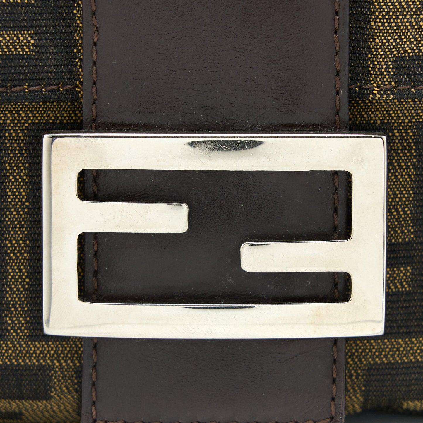 Fendi Vintage Baguette Shouder Bag FF Jacqiard SHW