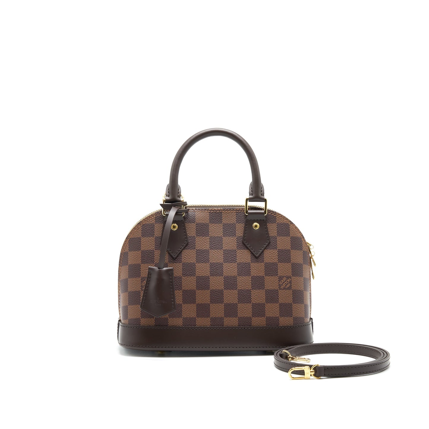 LOUIS VUITTON ALMA BB IN DAMIER EBENE