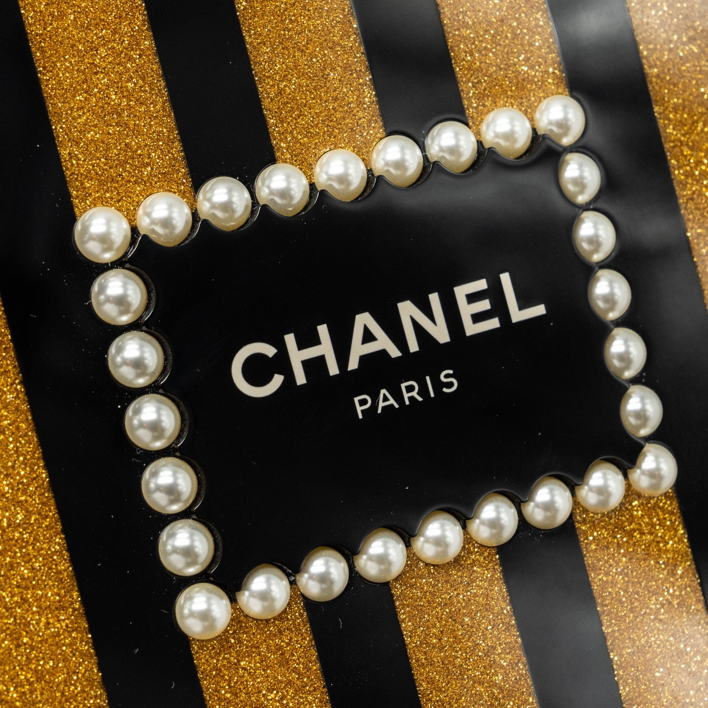 Chanel 17A Perfume Bottle Clutch Evening Bag Black / Bronze LGHW