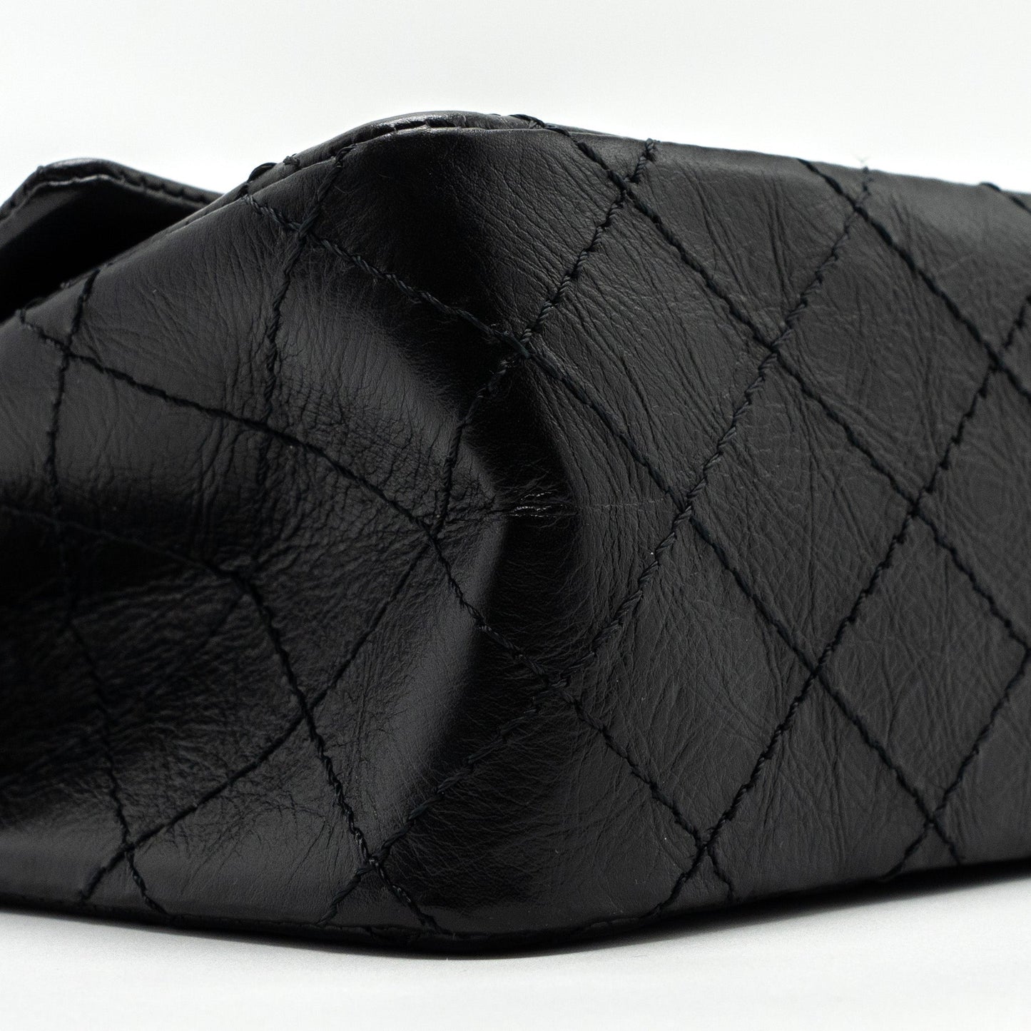 Chanel Mini 2.55 Reissue Flap Bag Aged Calfskin Black GHW