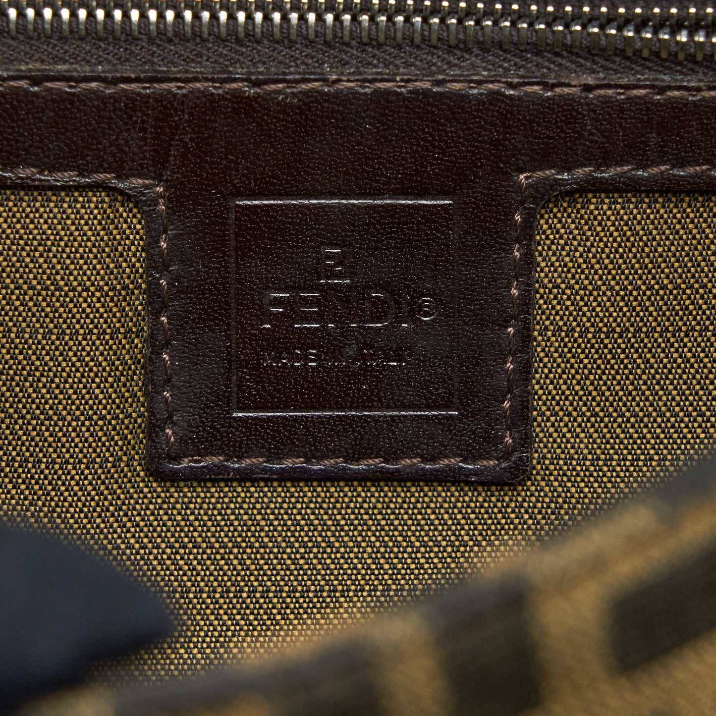 Fendi Vintage Baguette Shouder Bag FF Jacqiard SHW