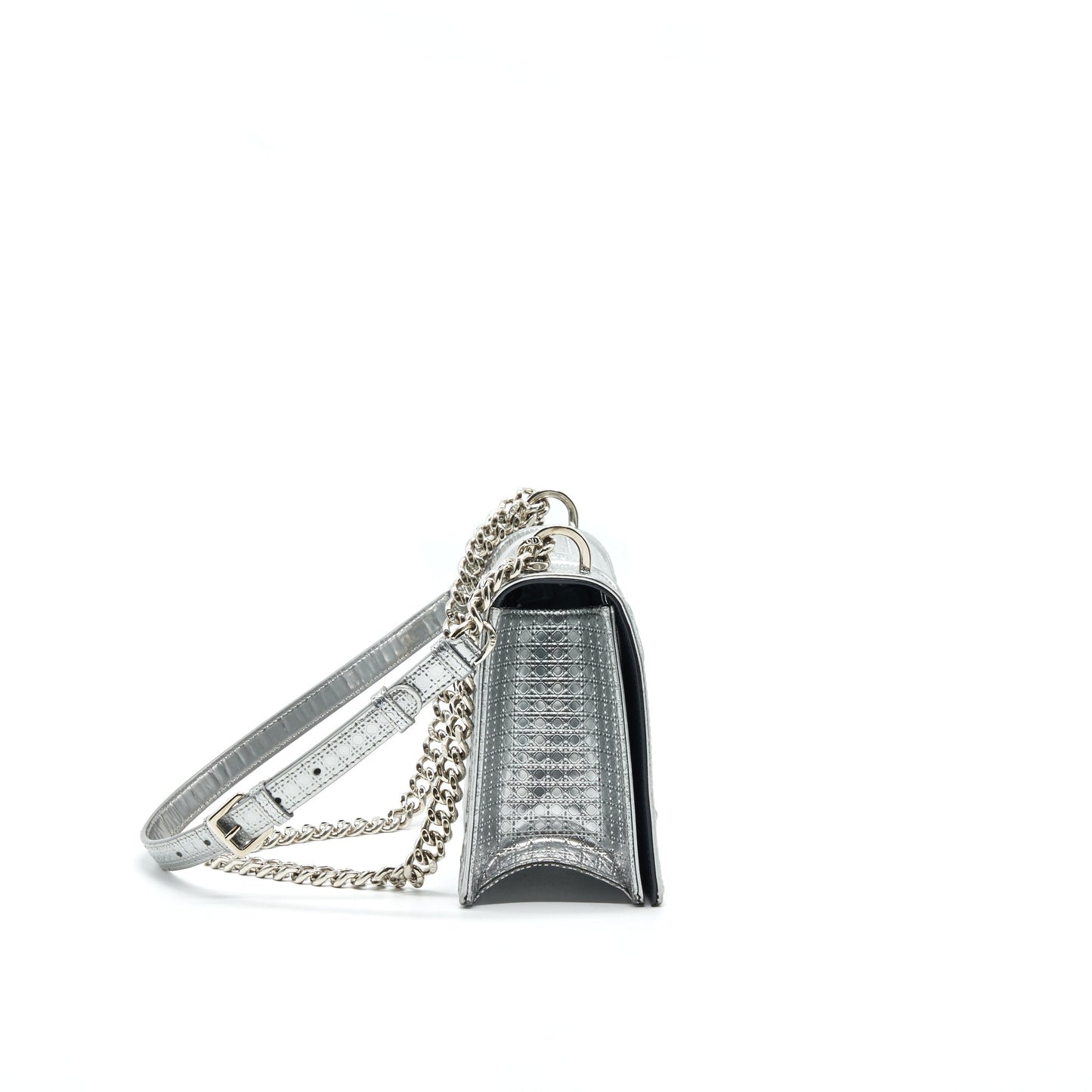 CHRISTIAN Luxury Dior Luxury DiorAMA MEDIUM IN METALLIC SILVER WITH SHW