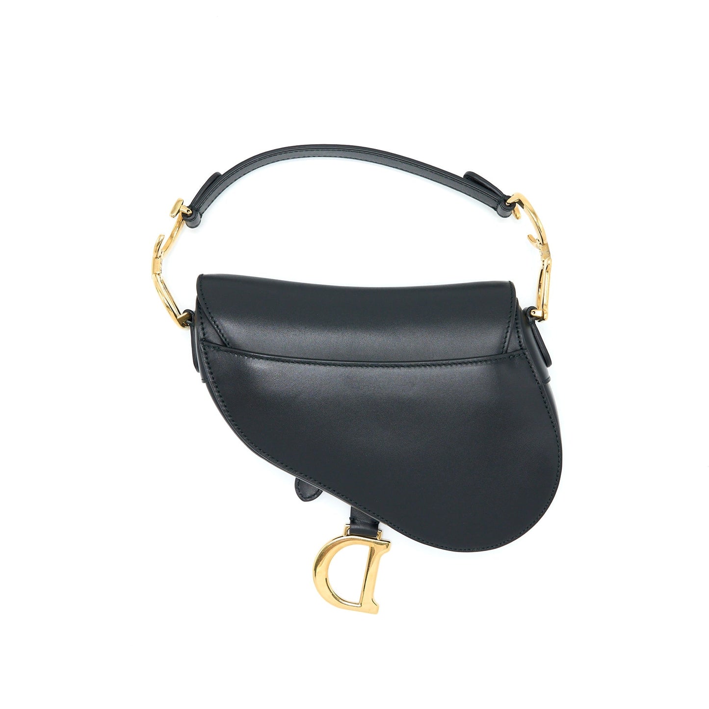 Luxury Dior Mini Saddle Bag Calfskin Black GHW