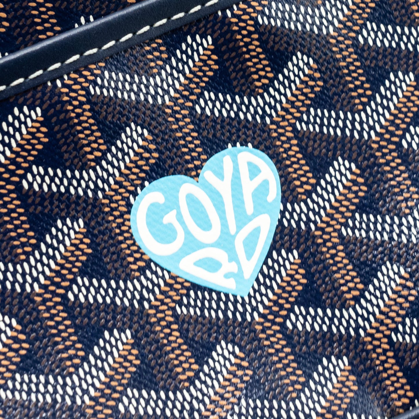 Goyard cap vert PM limited edition goyardline canvas blue/multicolour SHW