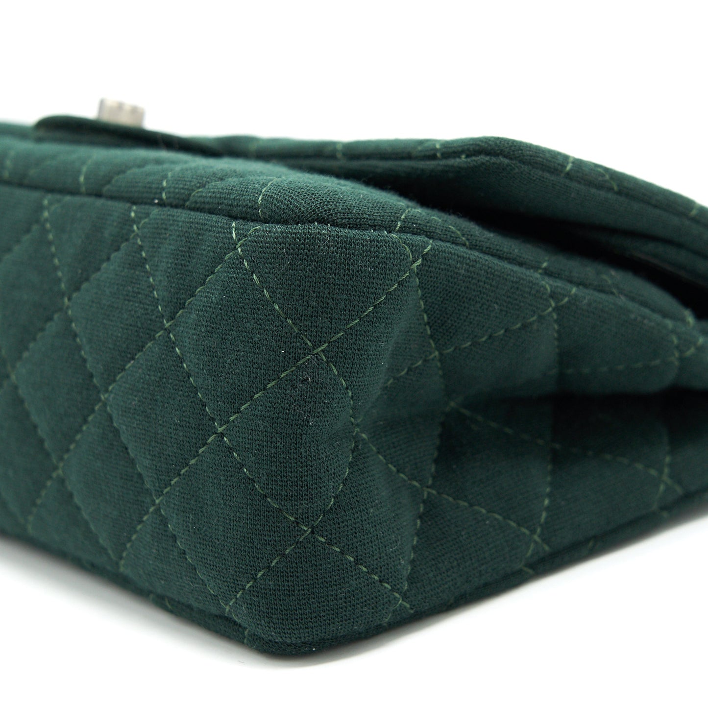 Chanel reissue 2.55 226 Flap Bag fabric Dark green SHW