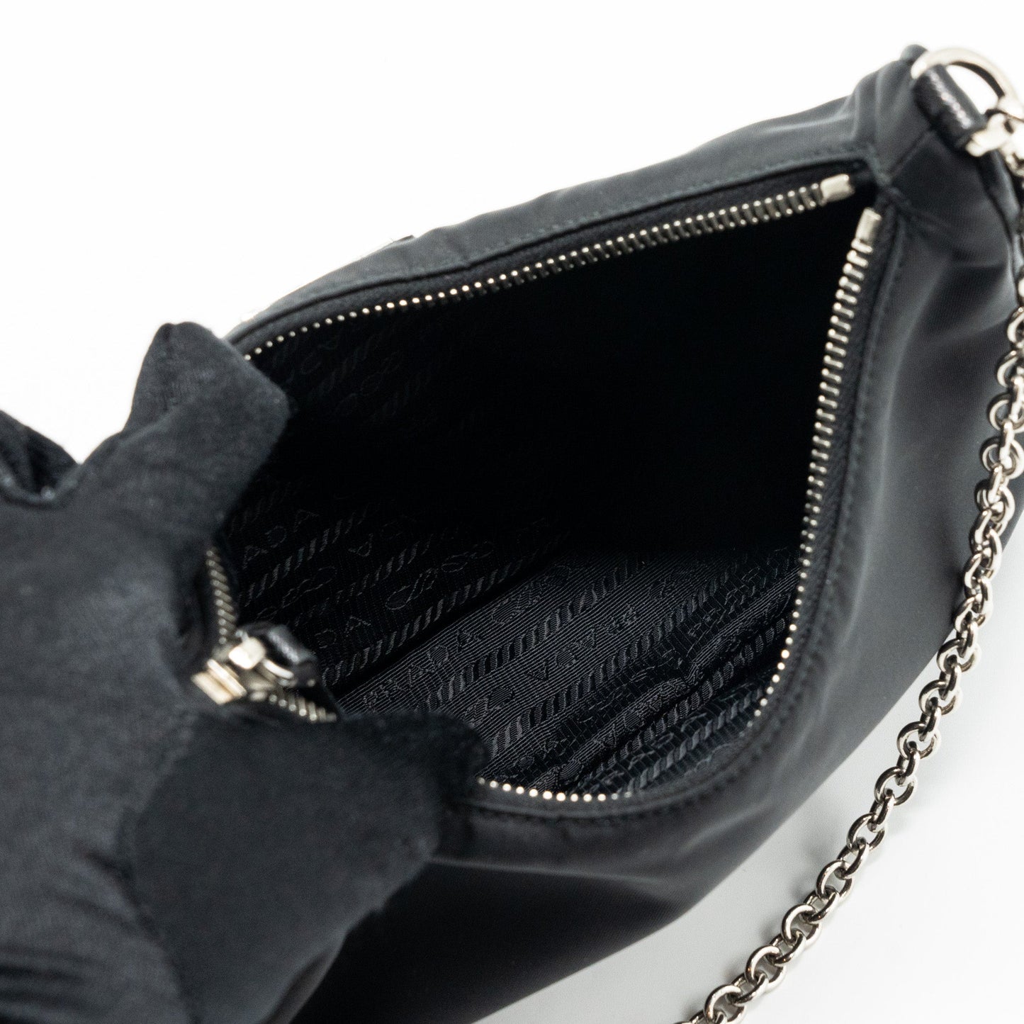 Prada re-edition 2005 re-nylon bag black SHW