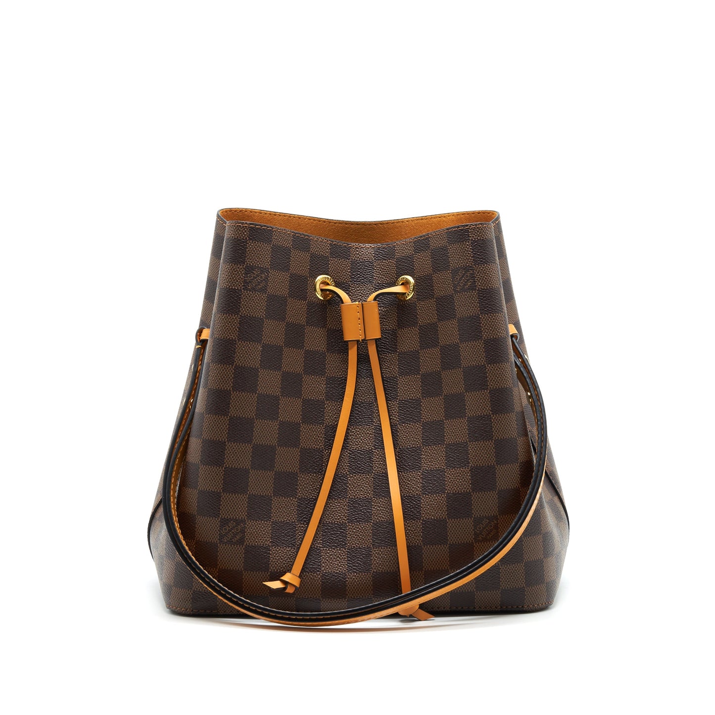 LOUIS VUITTON NEO NOE IN DAMIER EBENE/Yellow