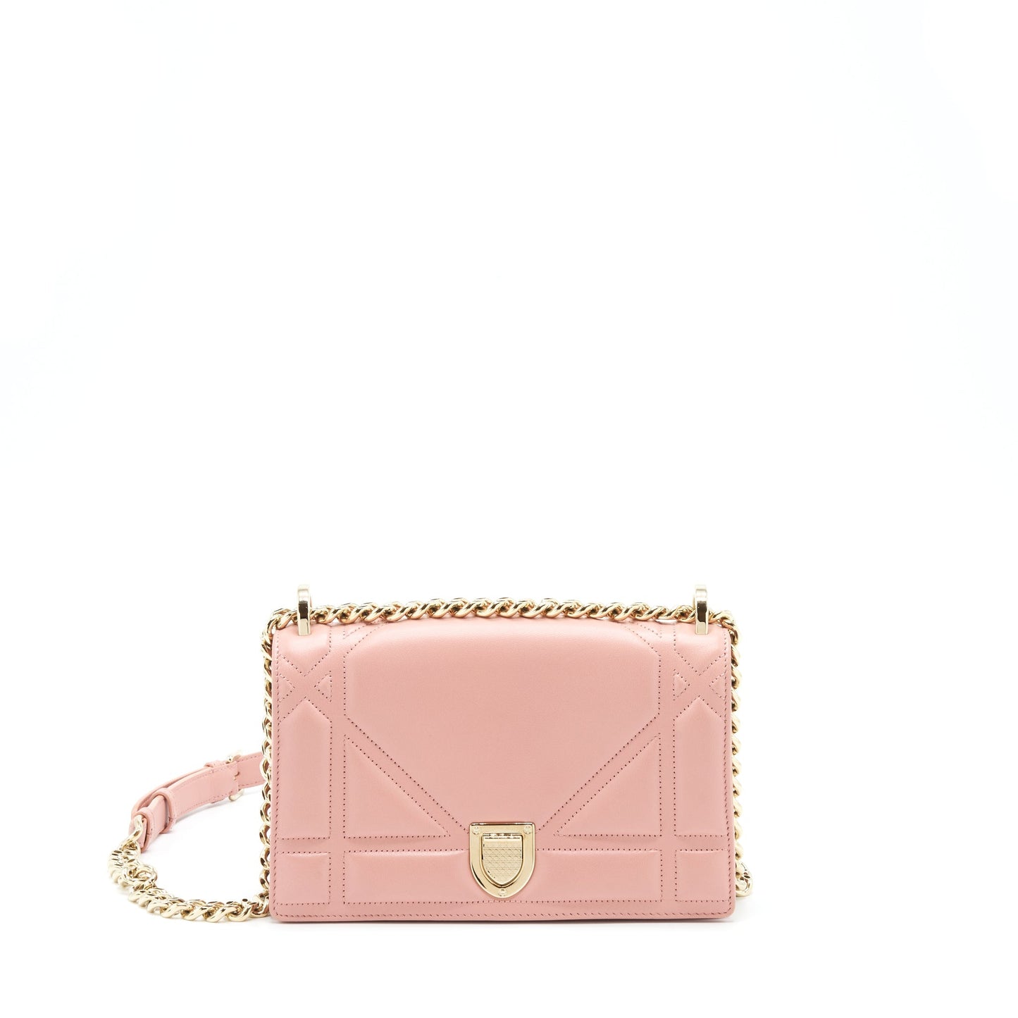 Luxury Dior Small Luxury Diorama Bag Lambskin Pink LGHW