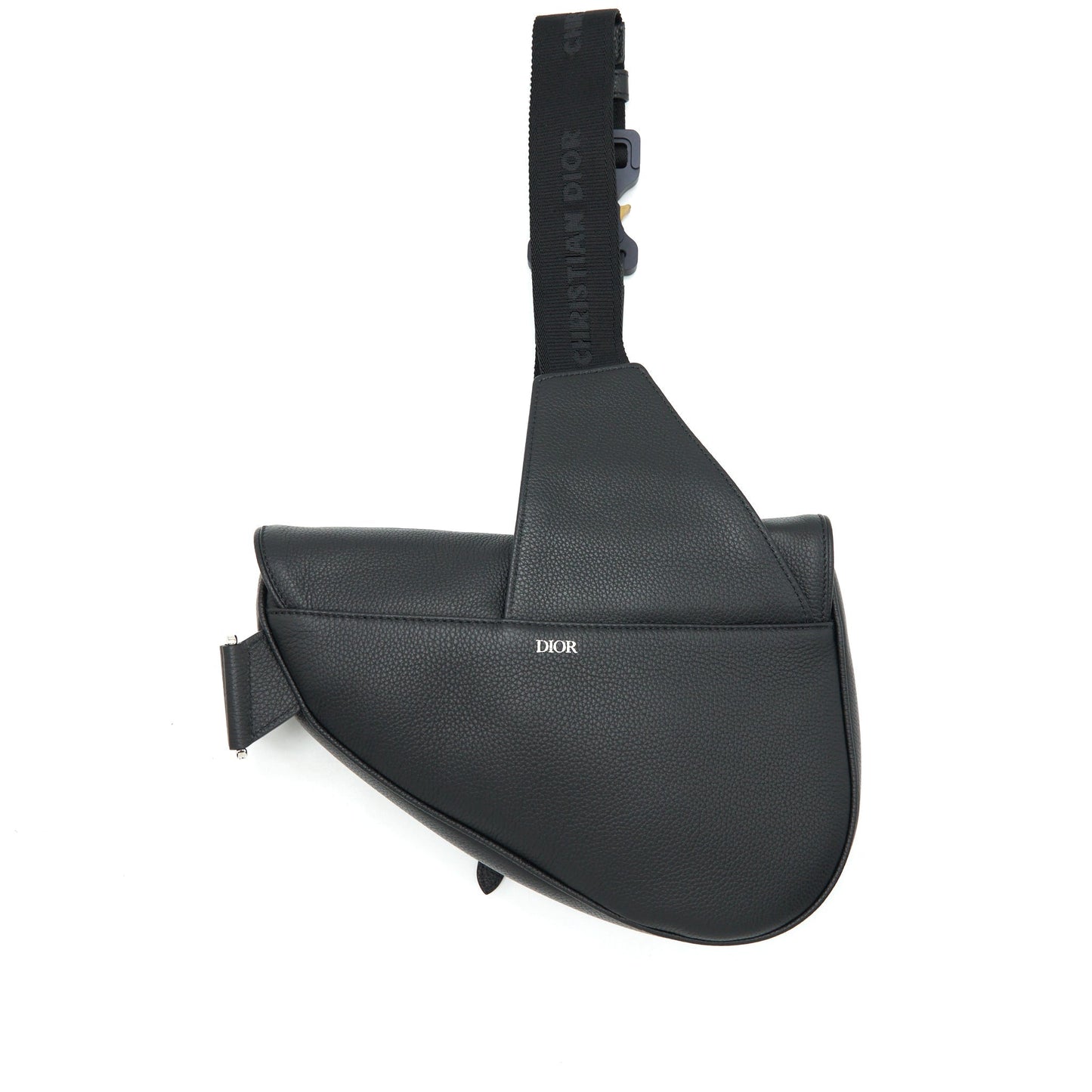 Luxury Dior Saddle Bag Grained Calfskin Black SHW