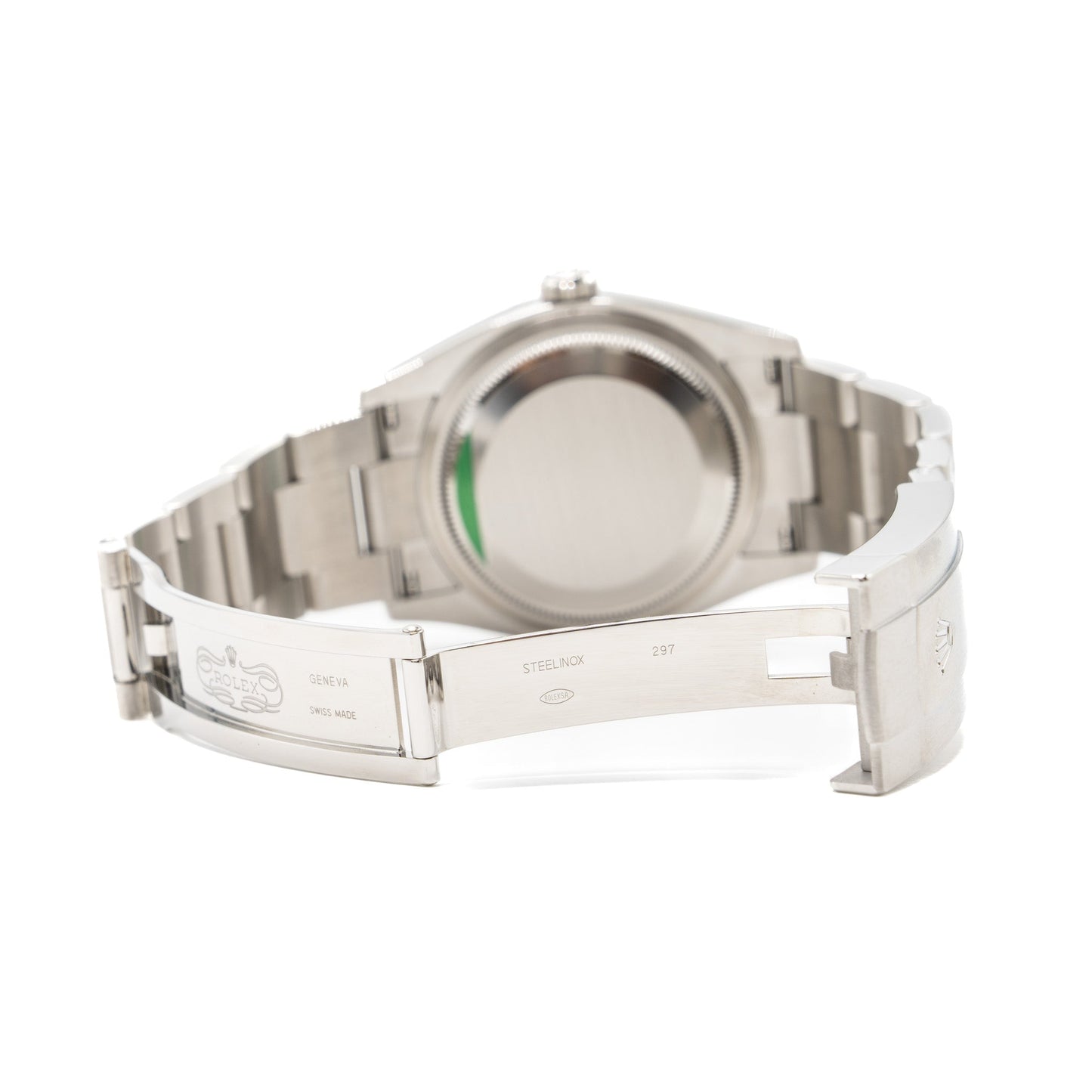 Rolex Oyster Perpetual 36mm oyster steel green dial oyster bracelet model: 126000-0005