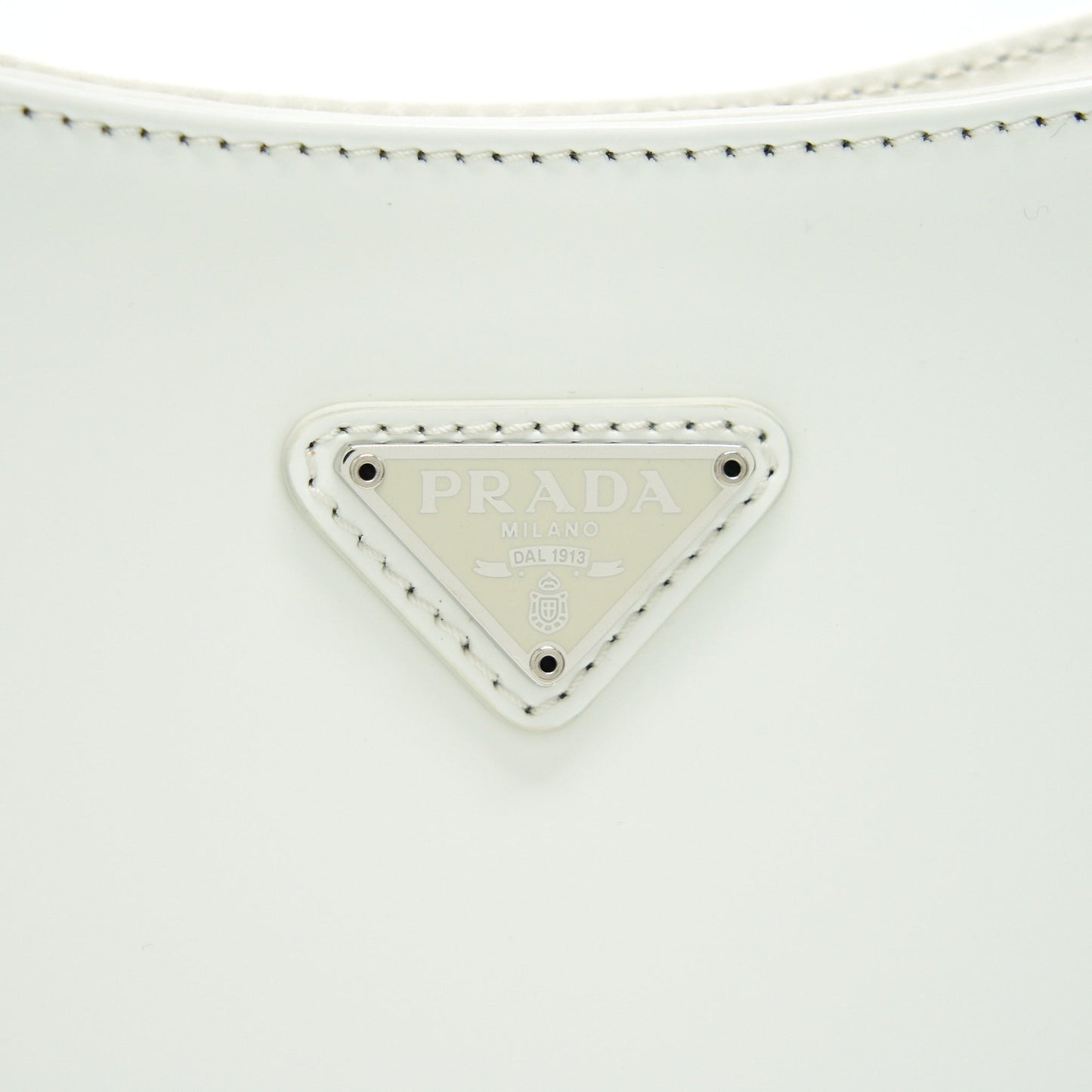 PRADA Cleo Bag in White SHW