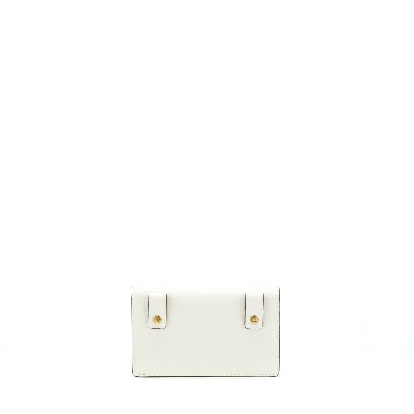 Luxury Dior Saddle Belt Bag Grained Calfskin White GHW