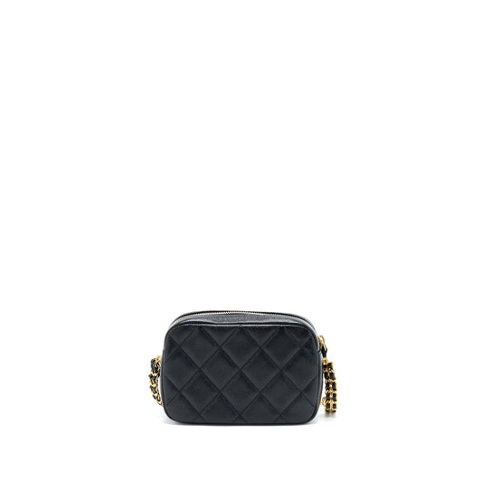 Chanel 22P Camera Crossbody Bag Caviar Black GHW(Microchip)