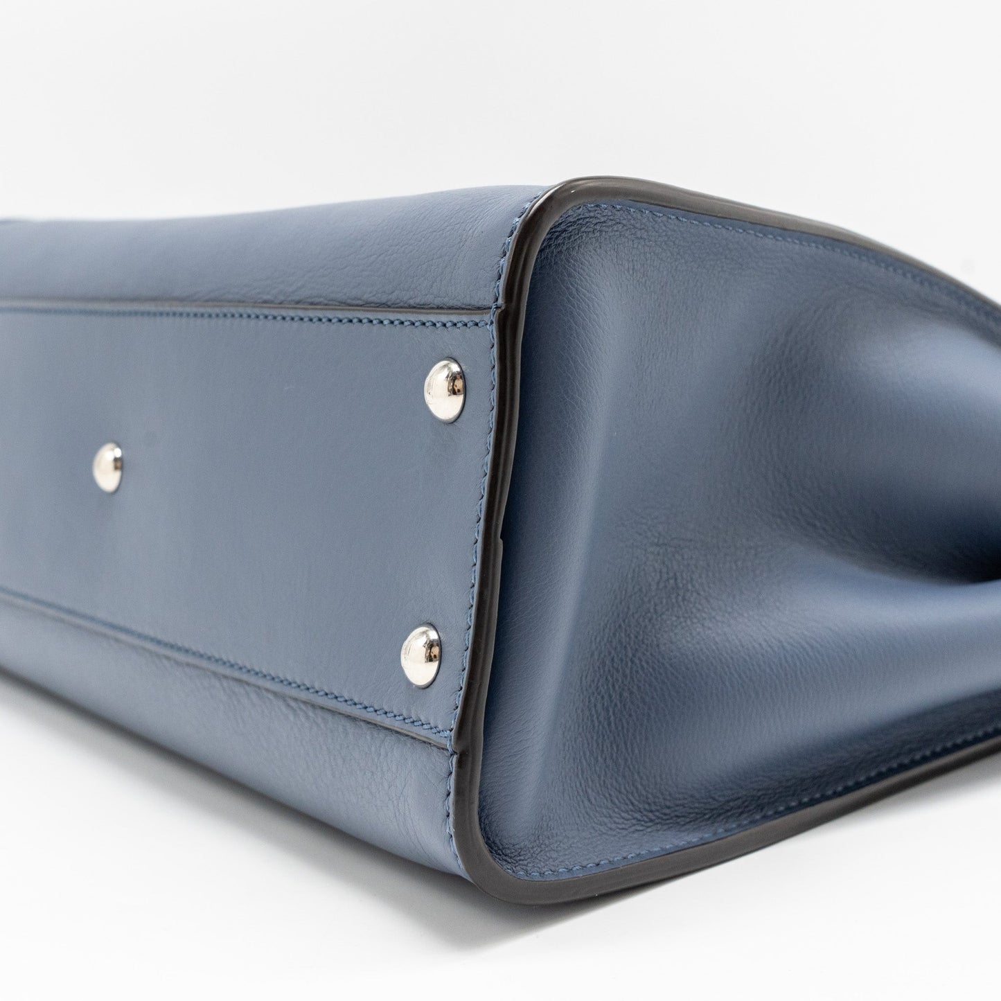Fendi Medium Peekaboo Calfskin Blue Multicolour Hardware