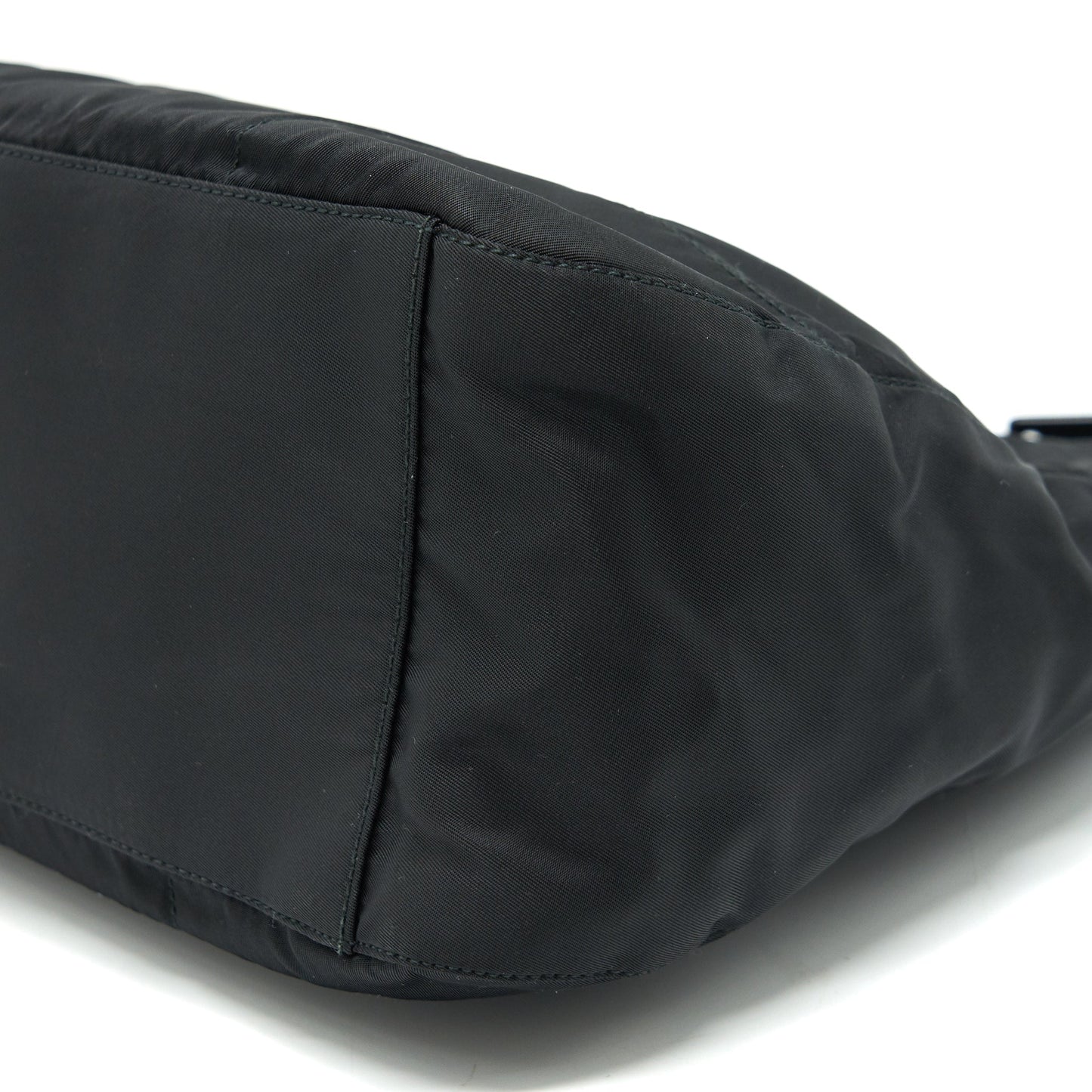 PRADA NYLON SHOULDER BAG IN BLACK